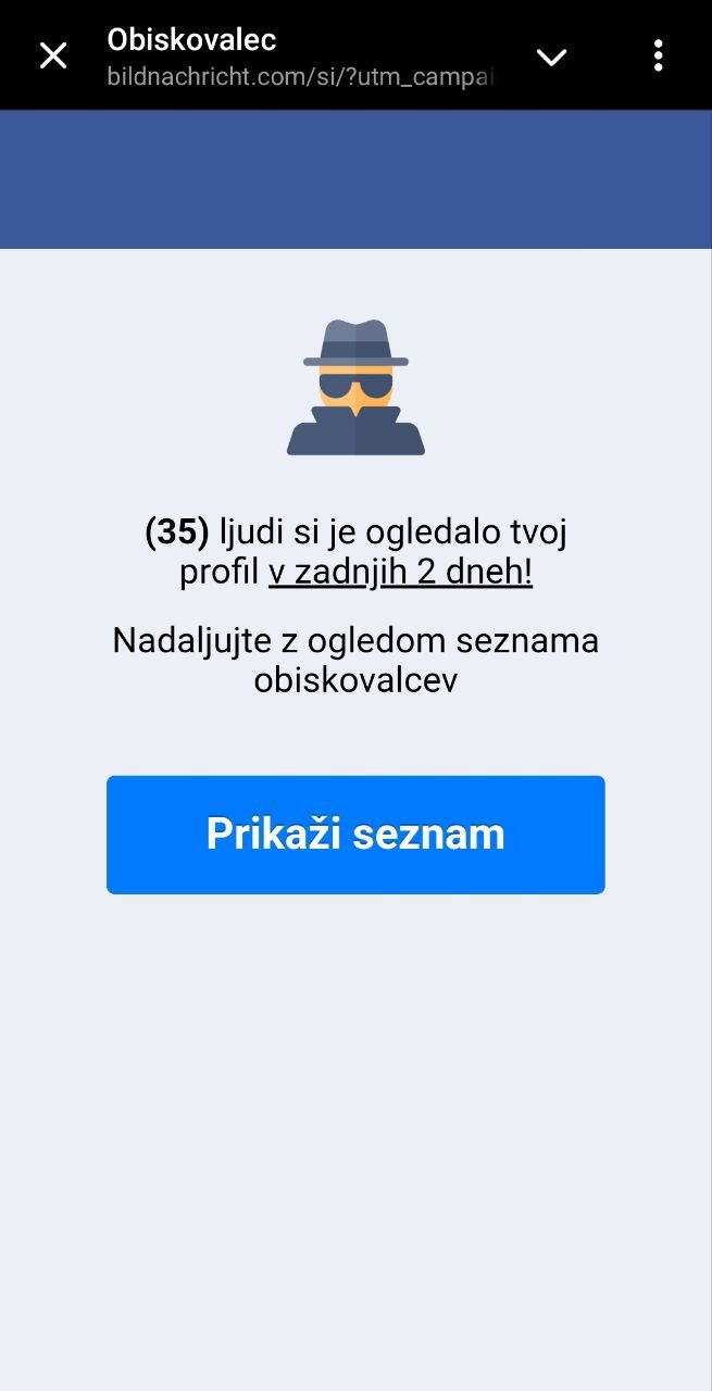 Phishing napad na Facebooku