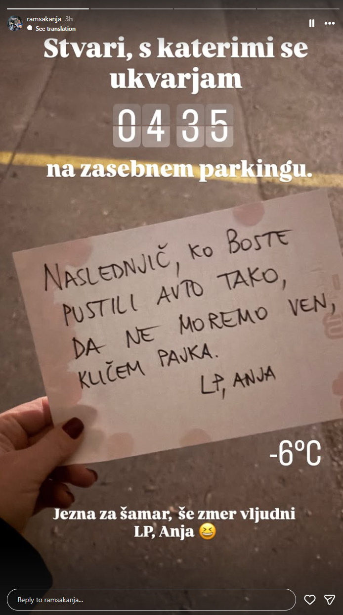 Sporočilo Anje H. Ramšak