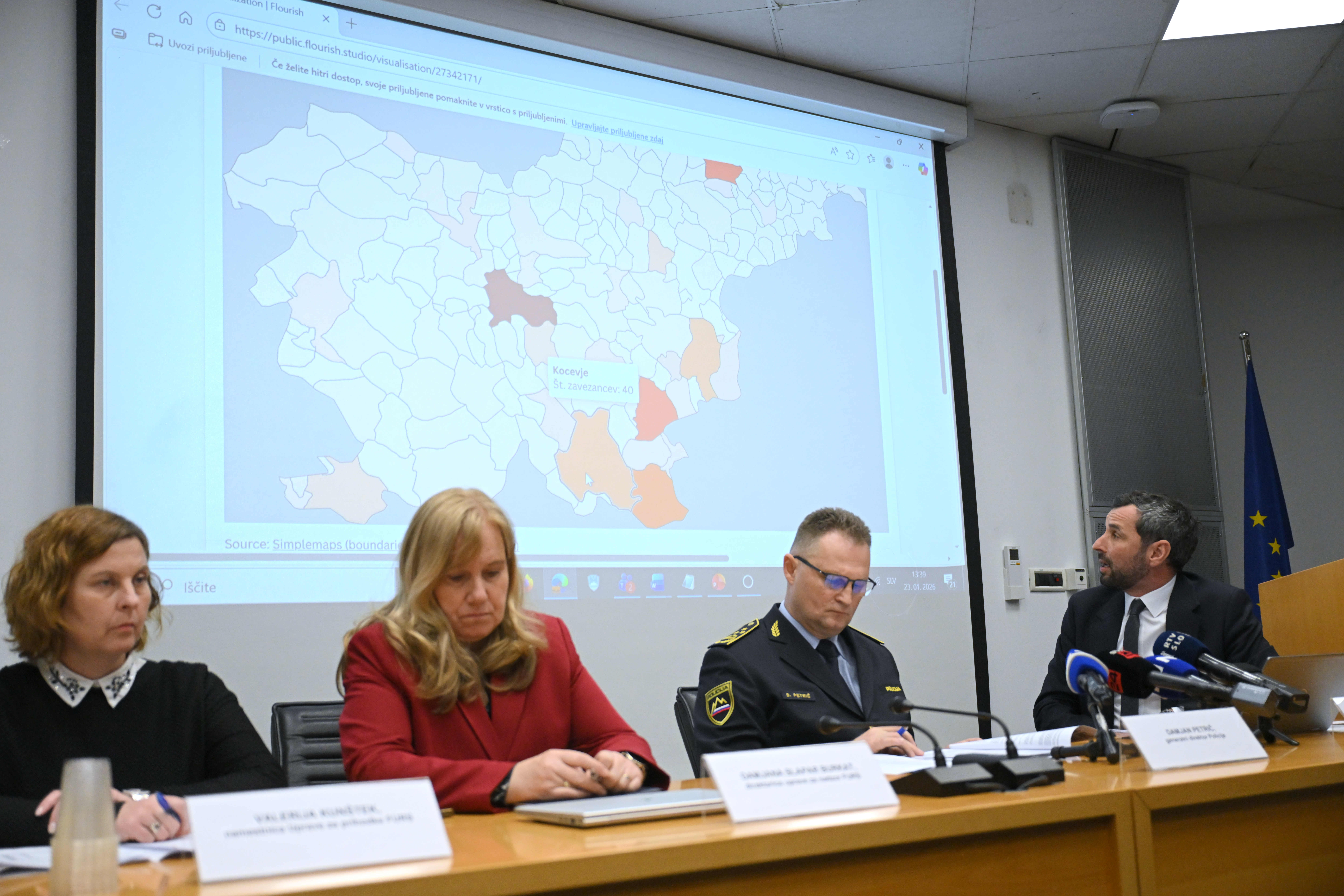 Novinarska konferenca Furs in policije