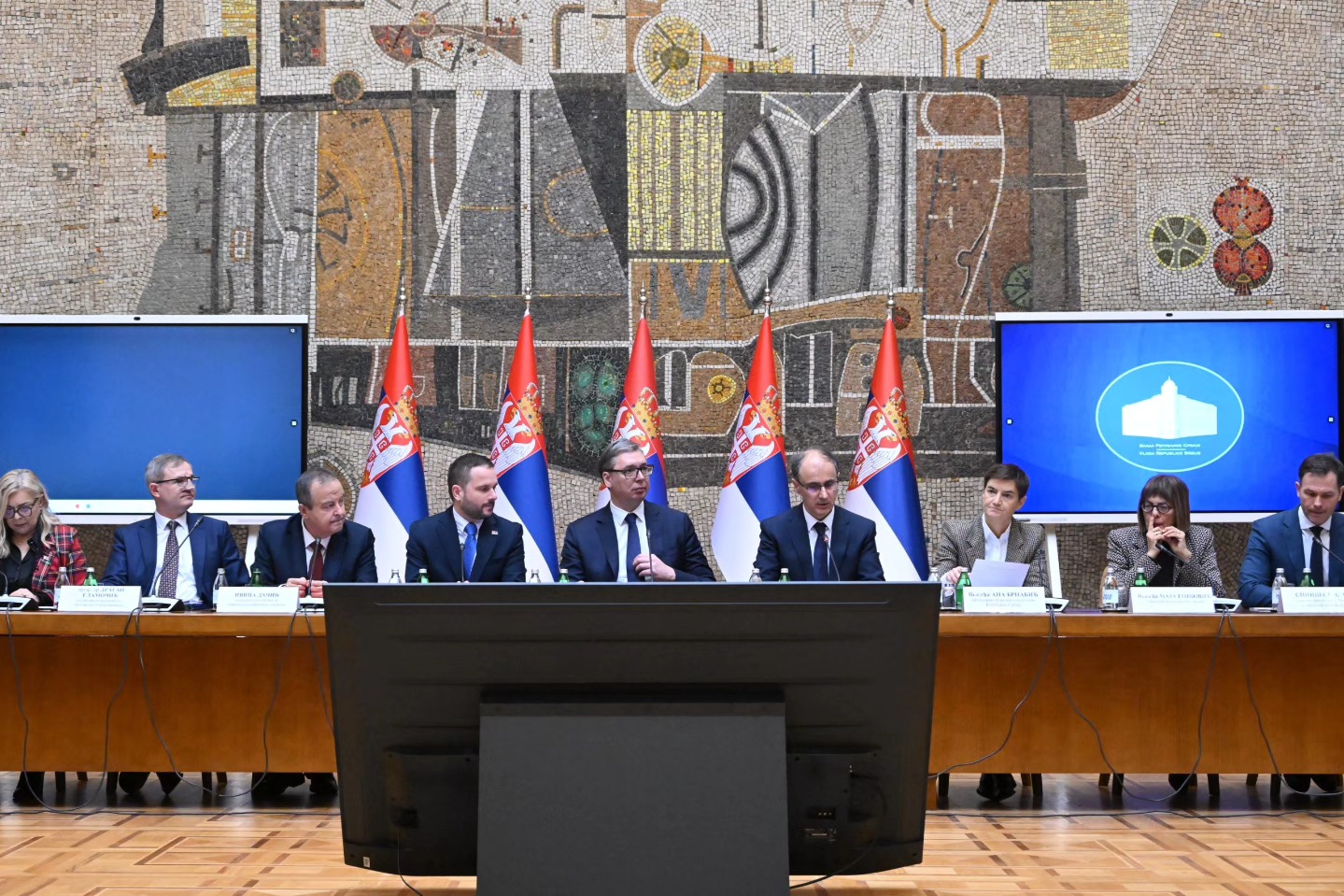 Aleksandar Vučić na seji vlade