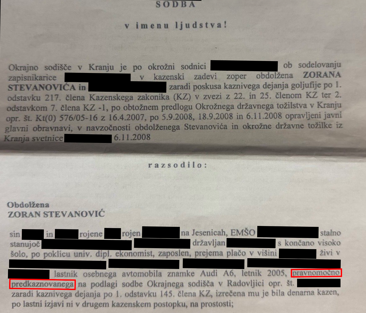 Zoran Stevanović sodba