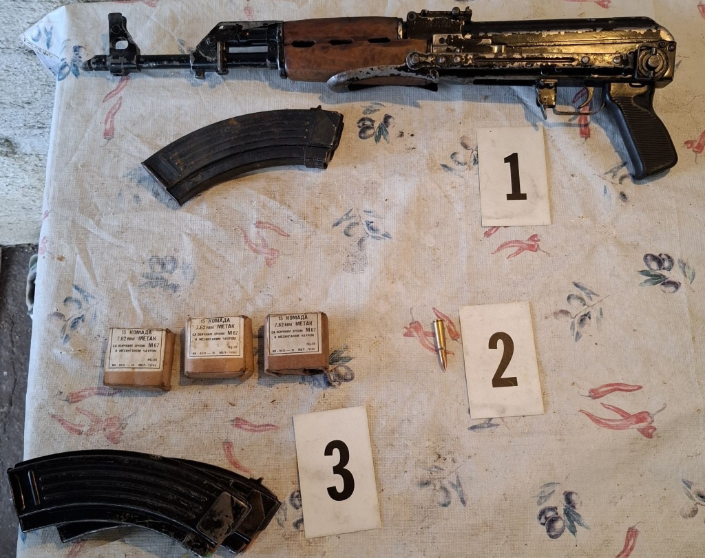 Zaseg orožja in streliva v Krškem