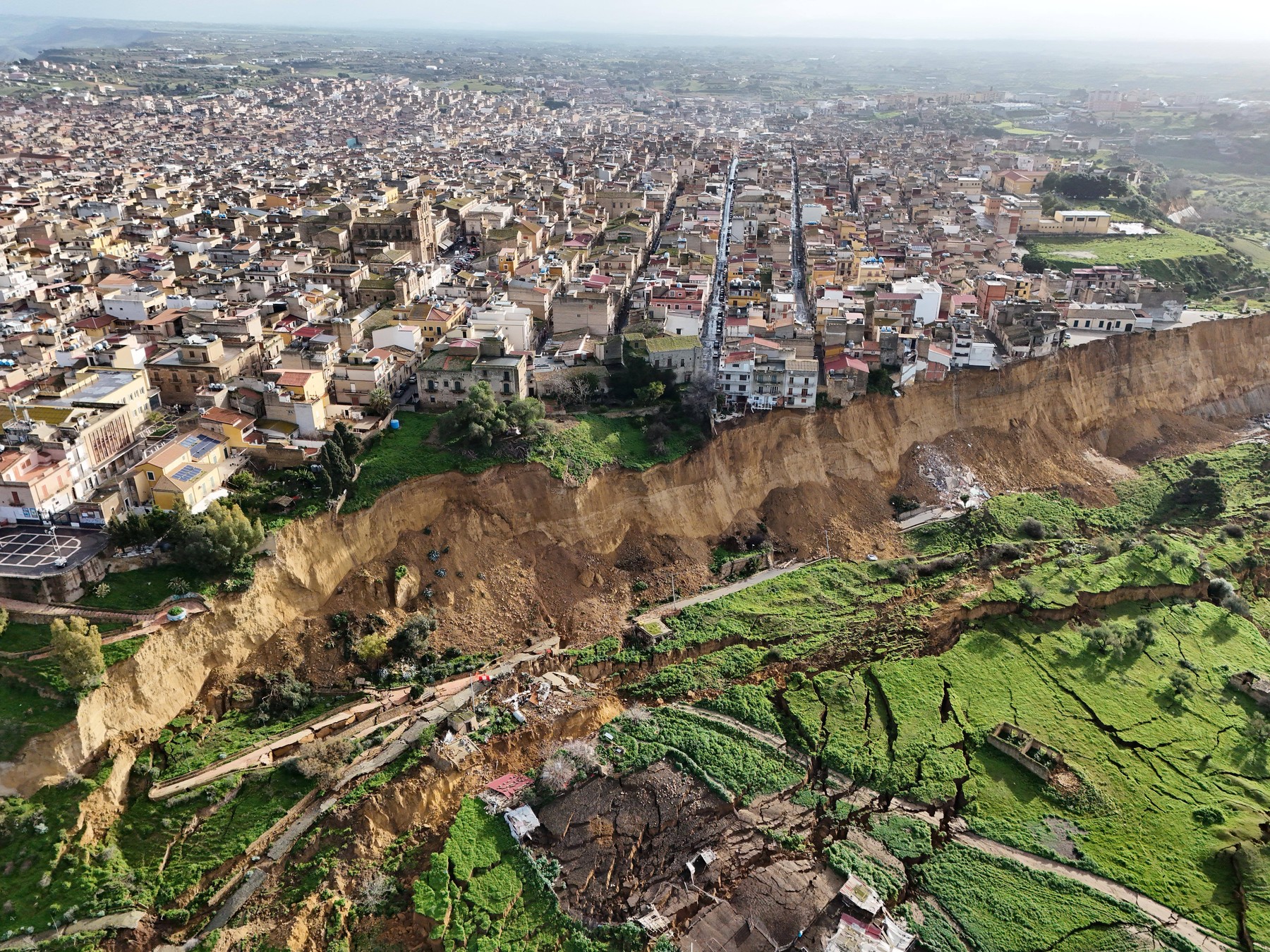 Plaz v mestu Niscemi na Siciliji