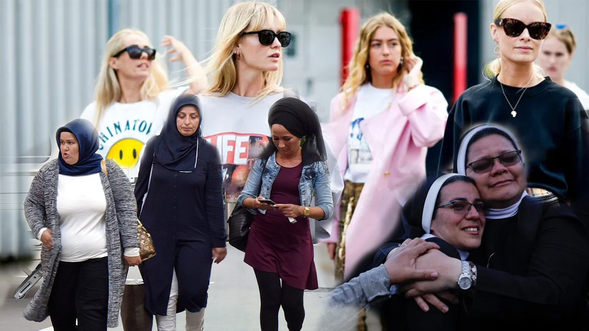 ženske, naglavna ruta, nune