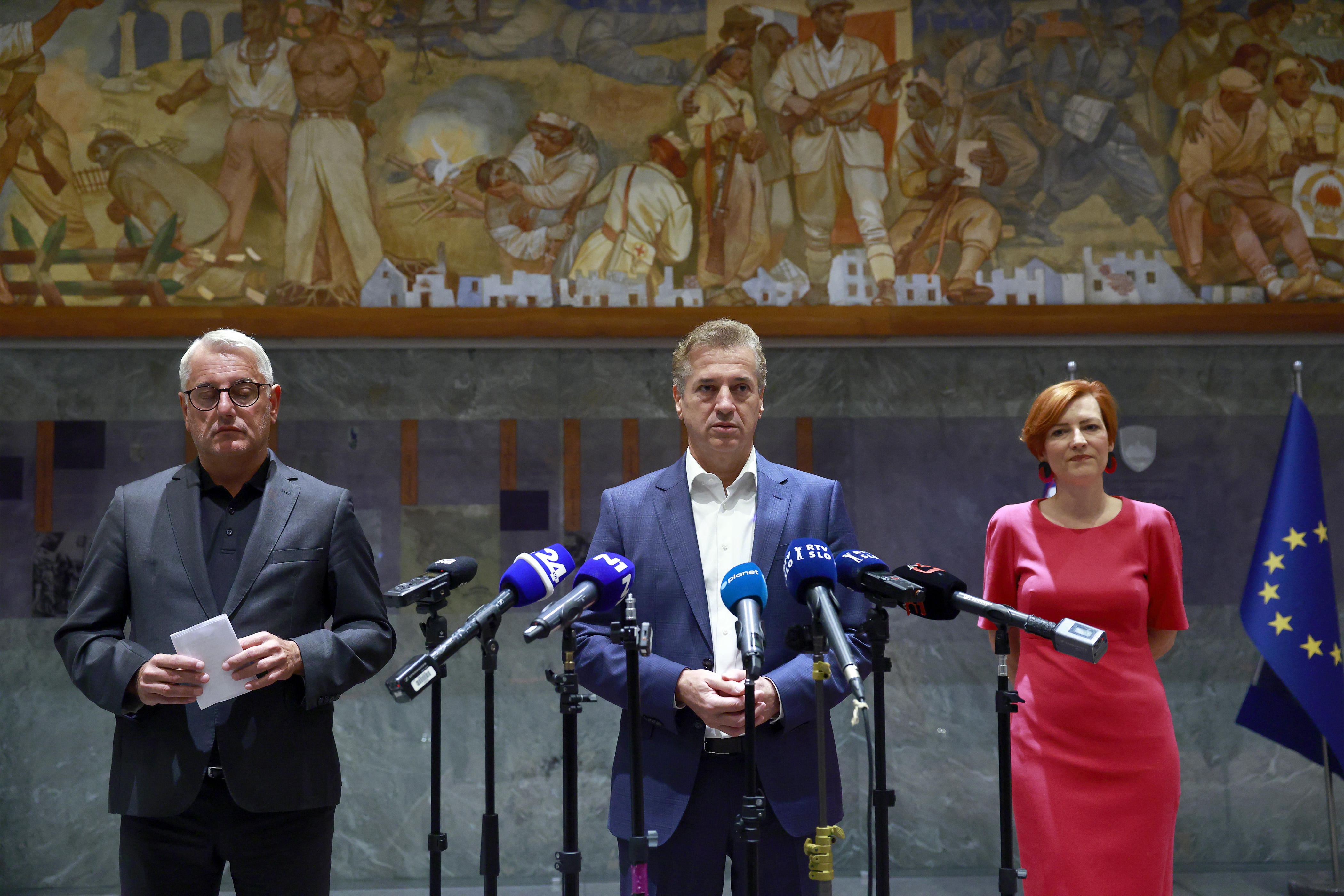 Robert Golob, Matjaž Han, Asta Vrečko