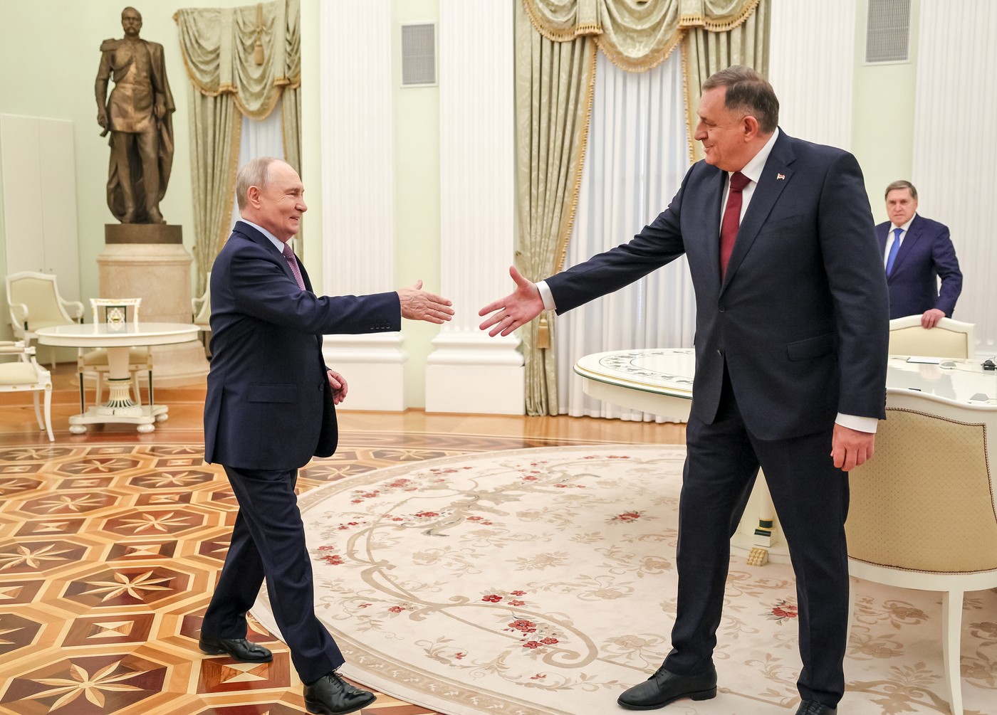 Nedavno srečanje Vladimirja Putina in Milorada Dodika