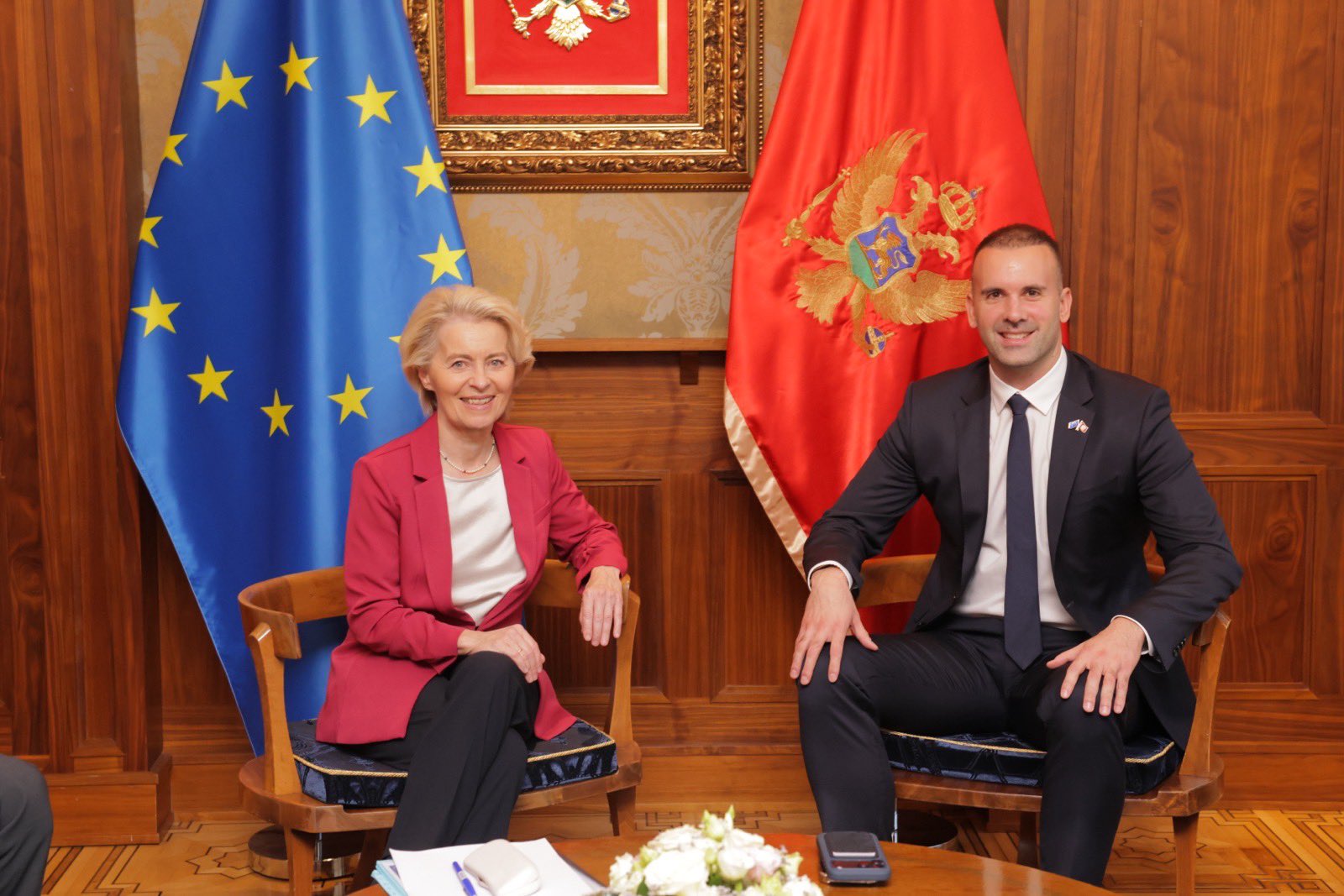 Ursula von der Leyen in Milojko Spajić