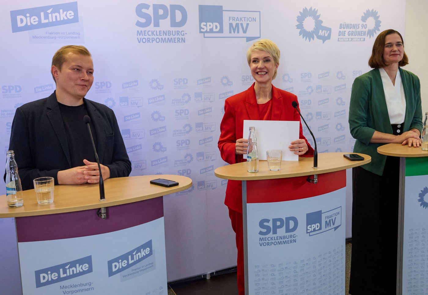 Manuela Schwesig, Hennis Herbst in Claudia Müller