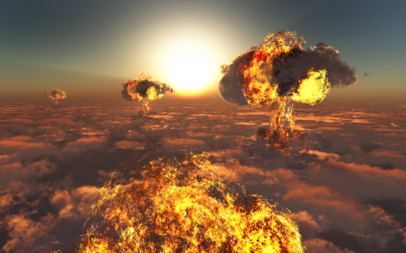 jedrska vojna, atomska bomba, eksplozija