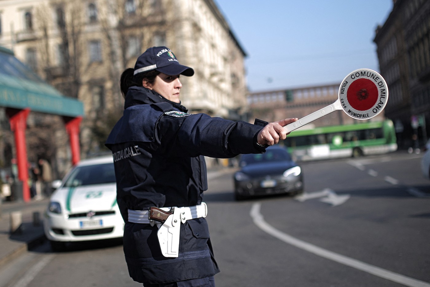 Italijanska policija nadzoruje promet