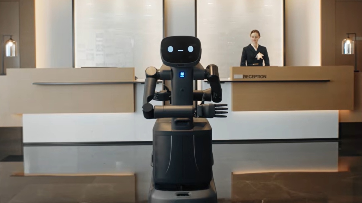 robot na recepciji hotela