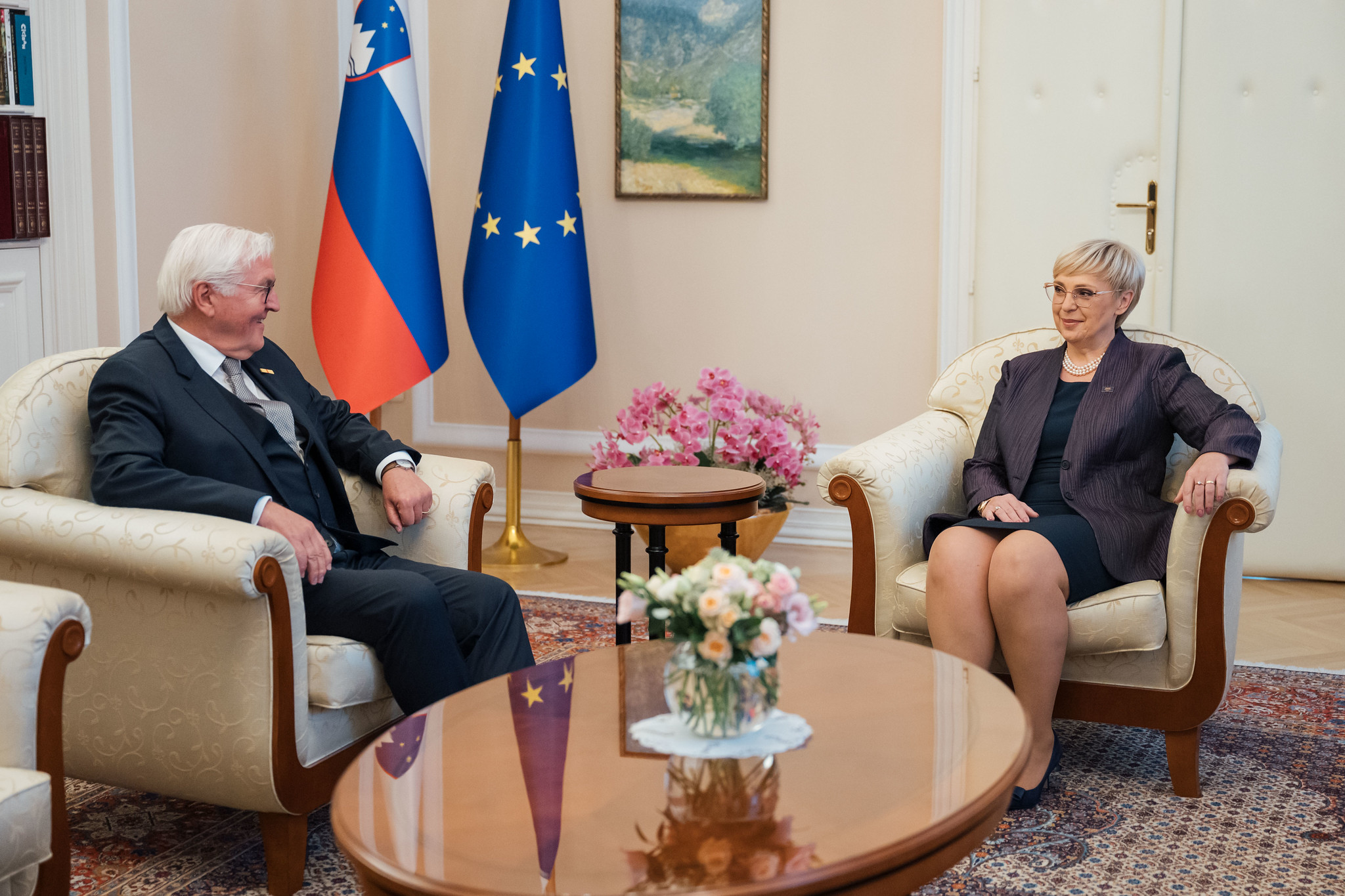 Nataša Pirc Musar in Frank-Walter Steinmeier