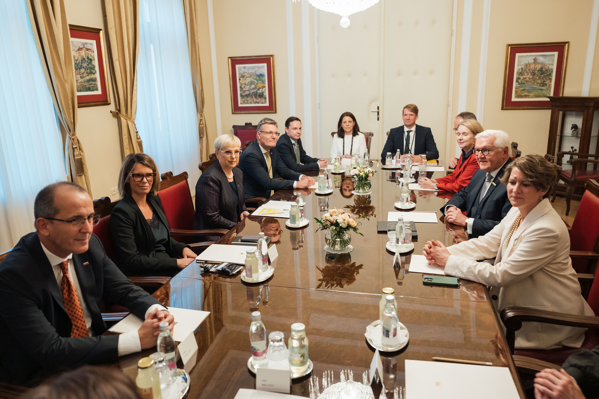 Nataša Pirc Musar in Frank-Walter Steinmeier