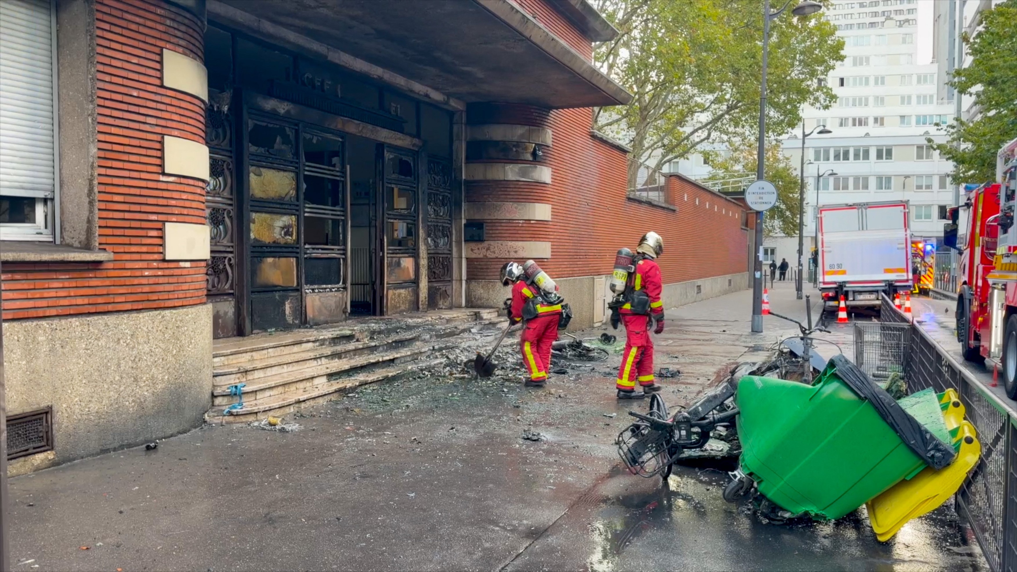 Škoda po protestih v Franciji