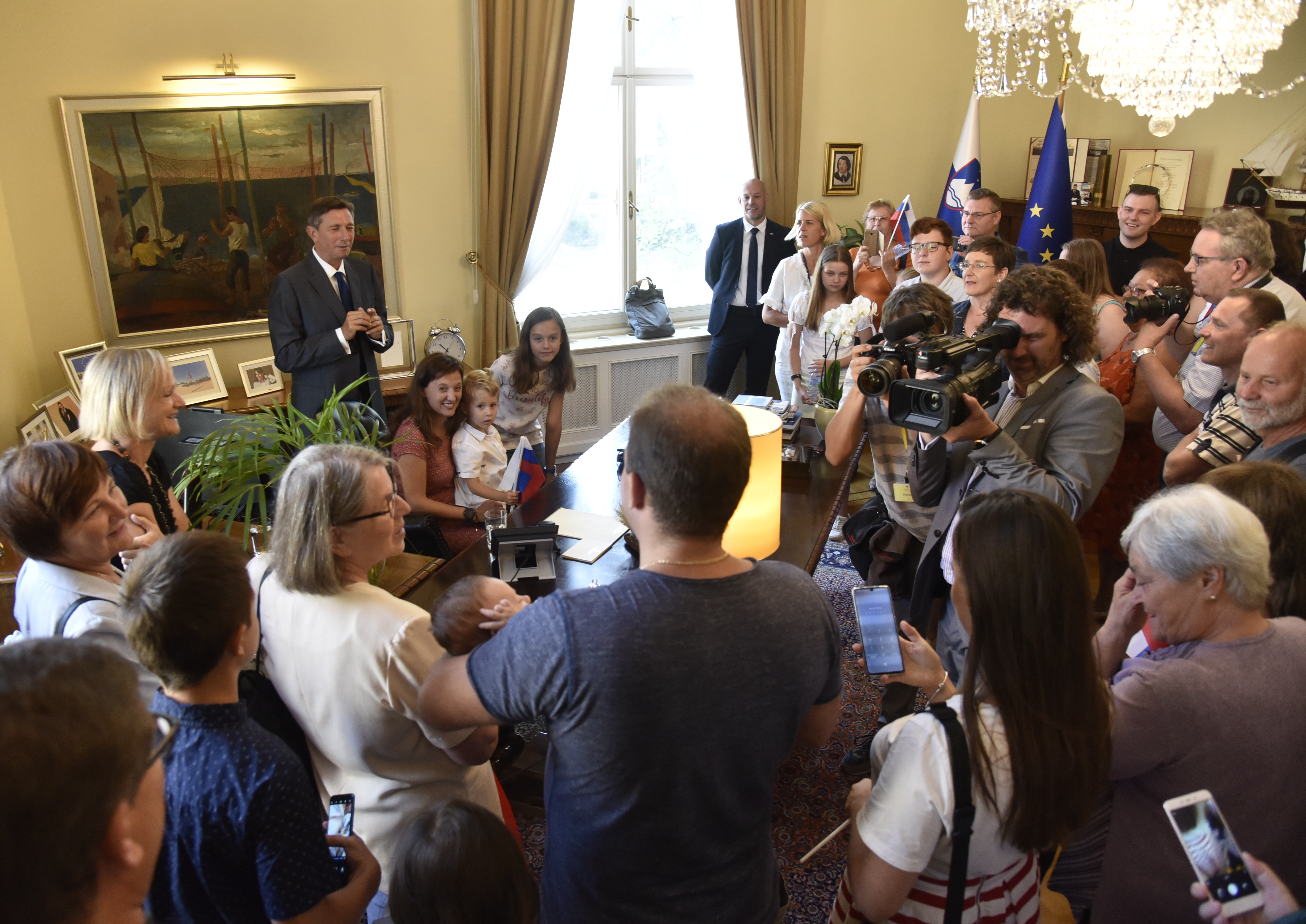 dan odprtih vrat v predsedniški palači Borut Pahor