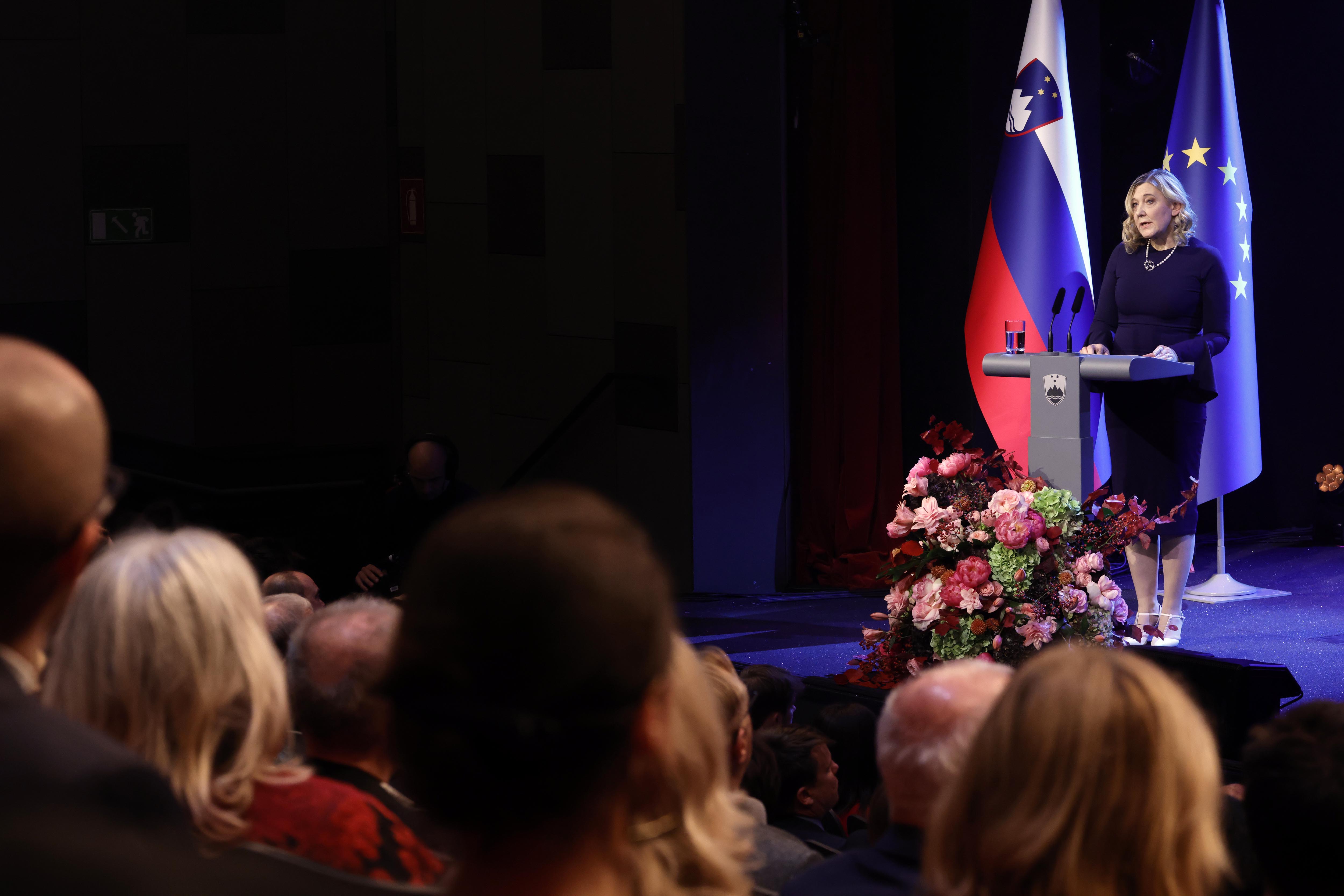 Slovenija, Murska Sobota, 30.10.2026 Državna proslava ob dnevu reformacije.  Ignacija Fridl Jarc