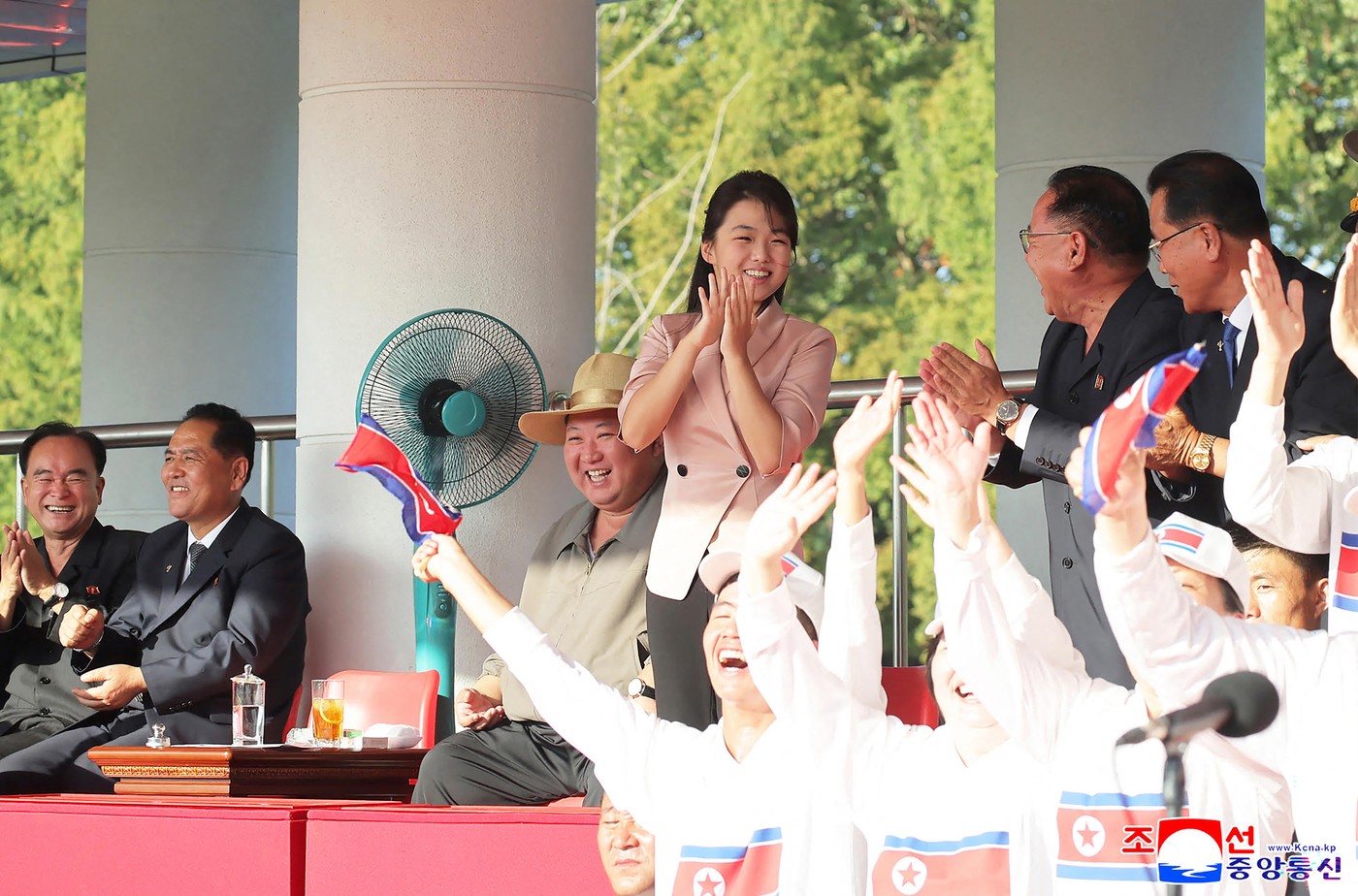 Kim Jong Un s hčerko Kim Ju Ae