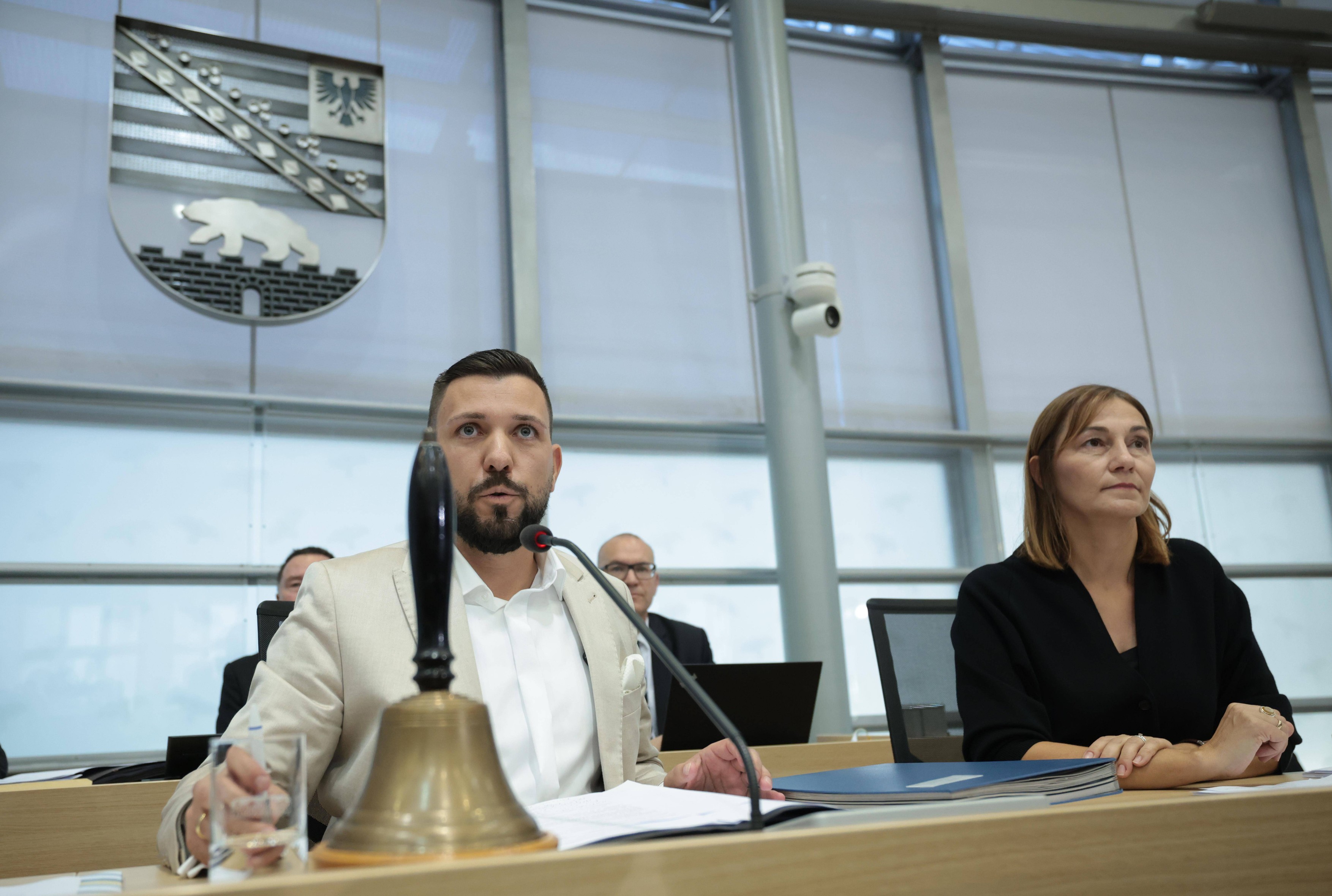 Tobias Rausch iz nemške skrajno desne stranke Alternativa za Nemčijo (AfD)