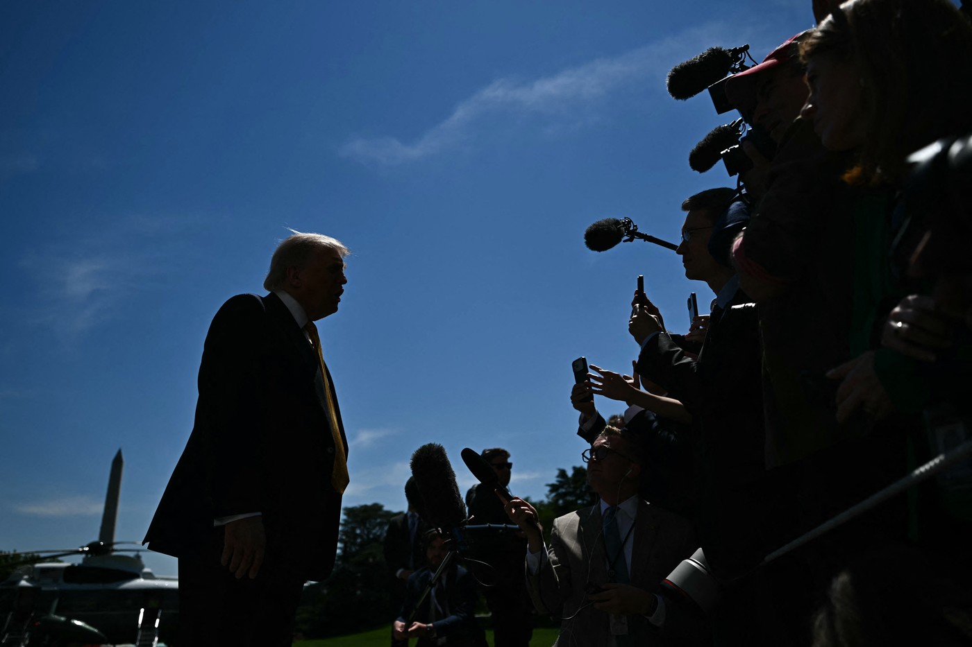 Donald Trump in novinarji