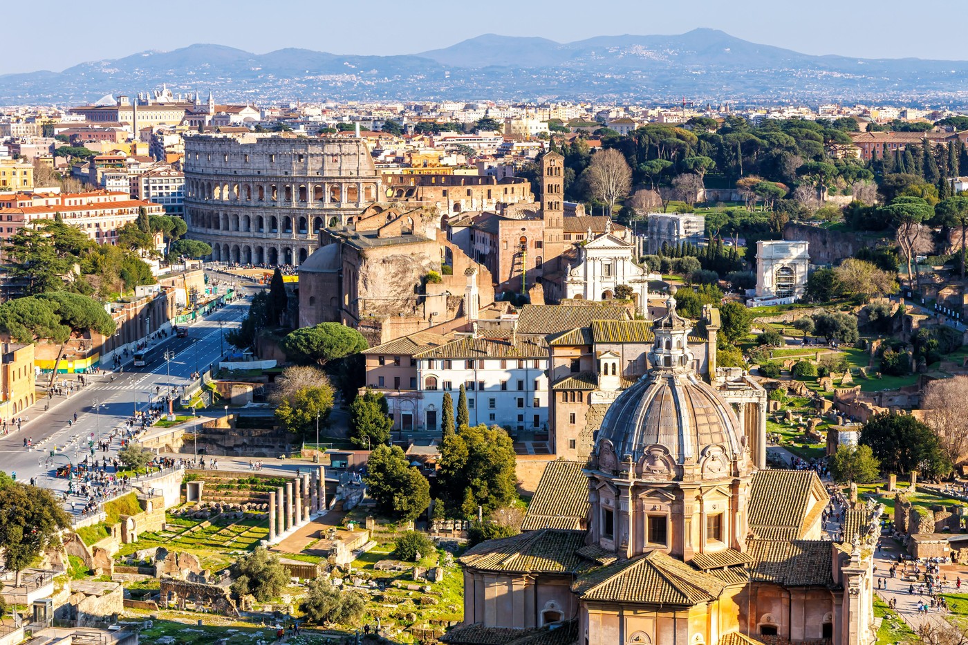 Rim, Italija, rimski forum in kolosej