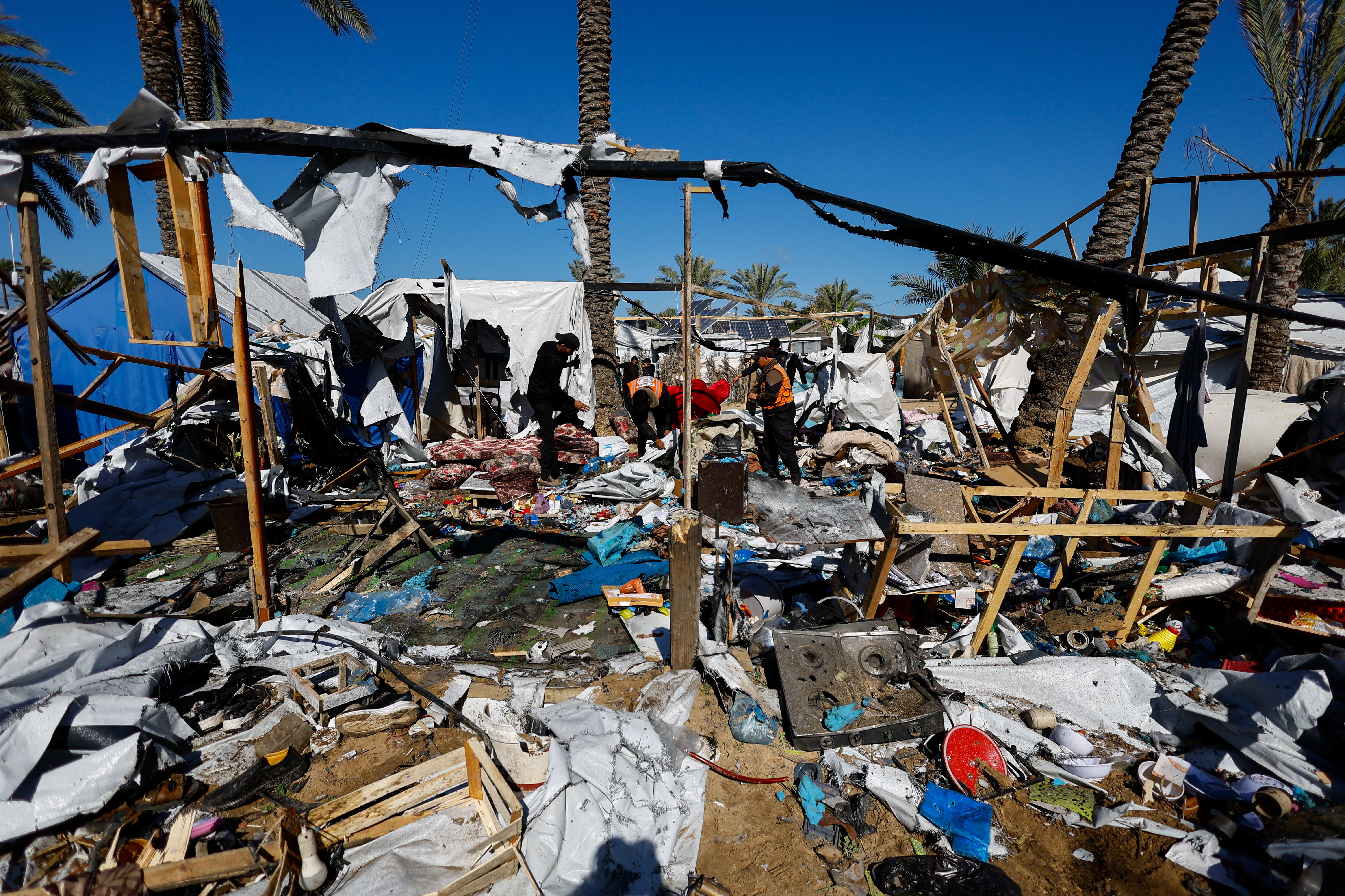 Izraelski napad na šotor v središču Gaze