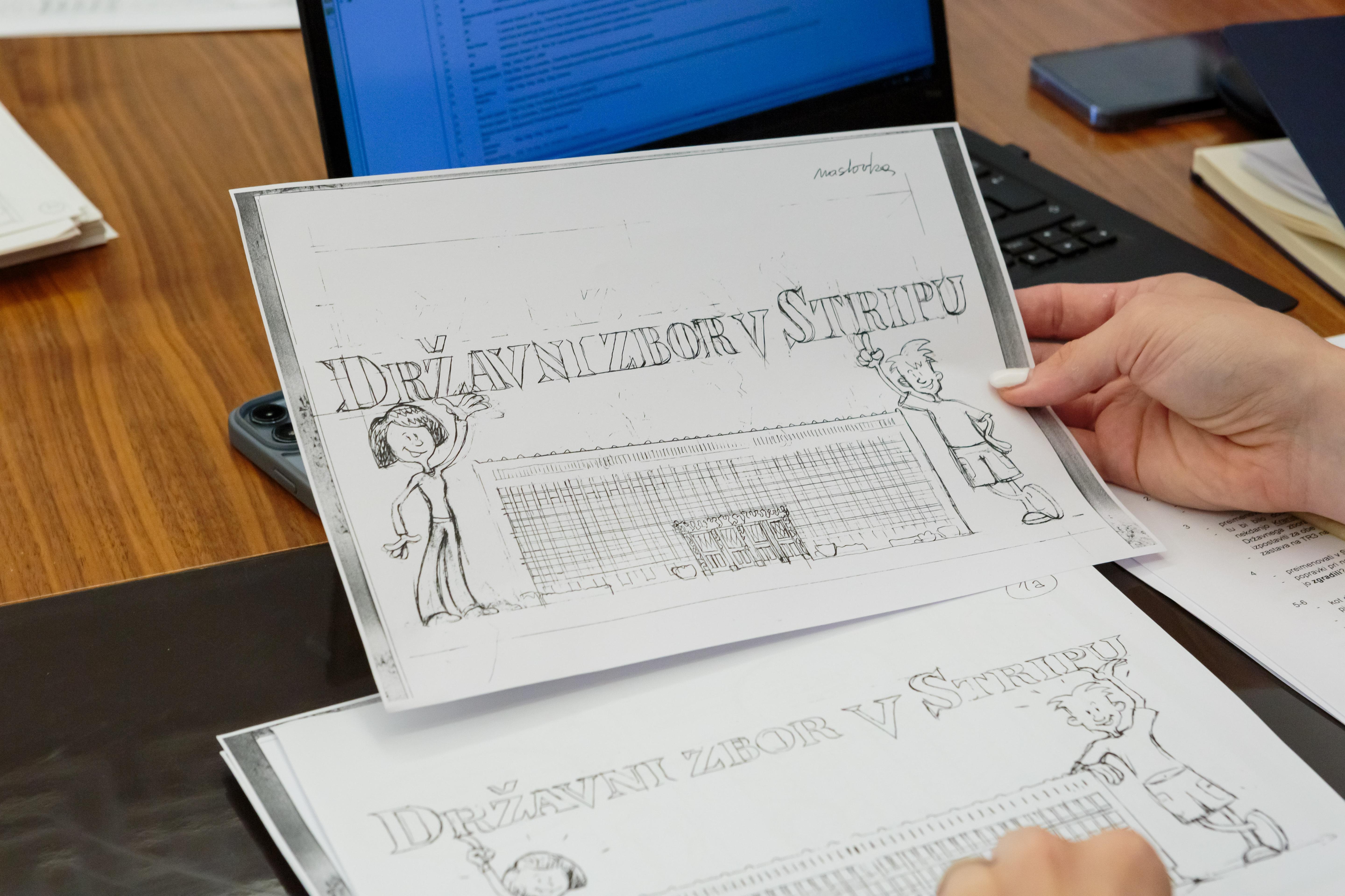 Državni zbor v stripu