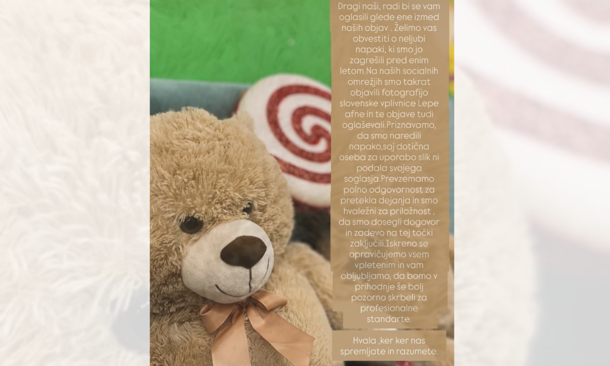 Opravičilo igralnice LolliLand