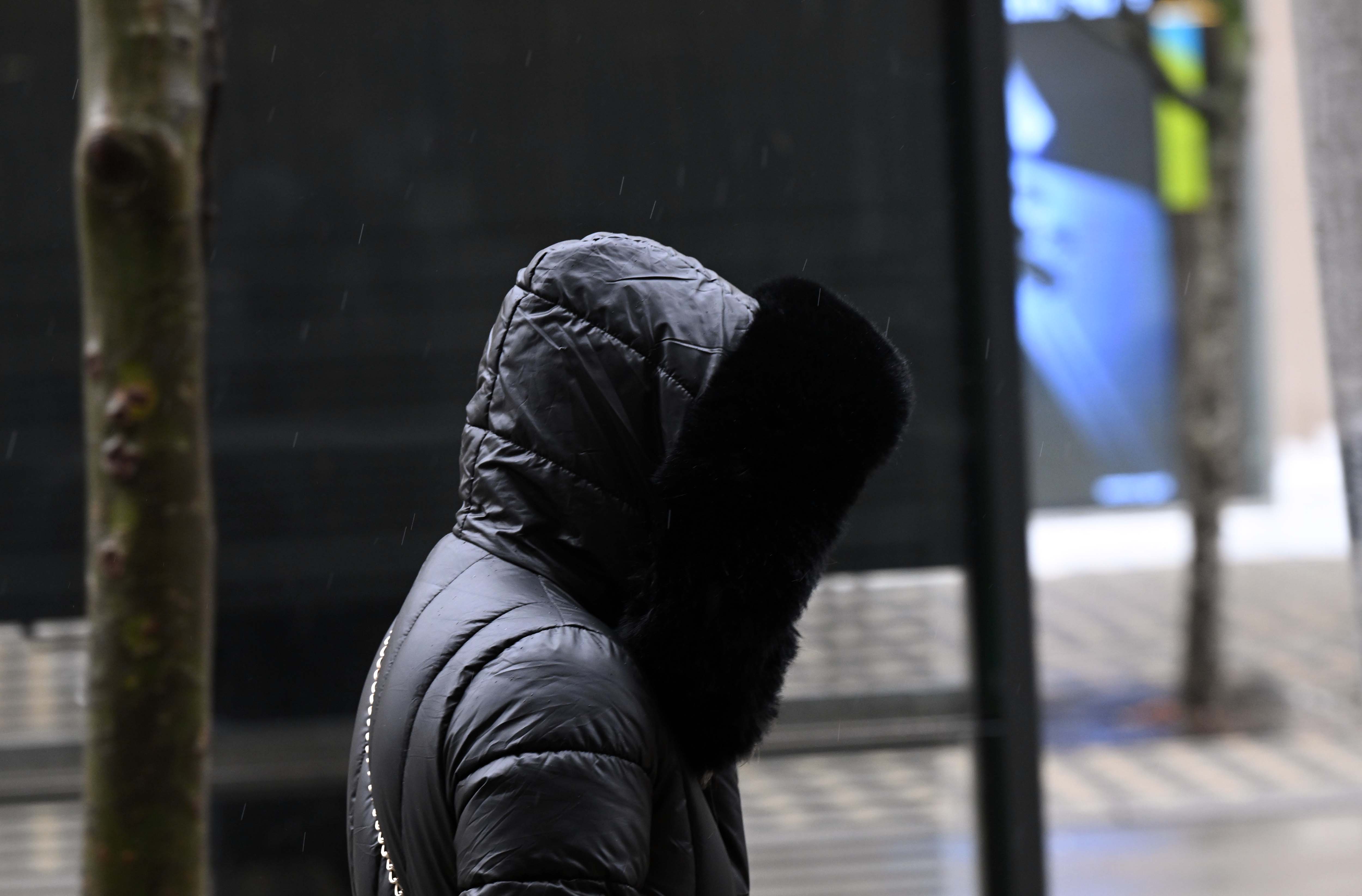 Dež, zima, december, Ljubljana