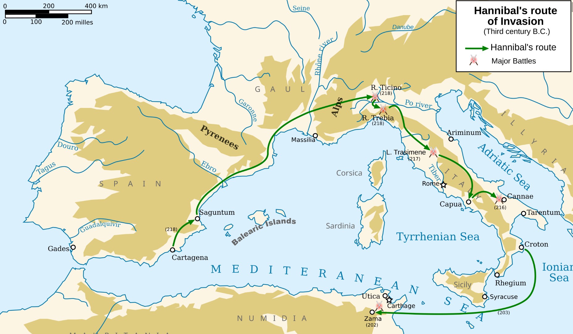 Hanibalova ekspedicija v Italijo