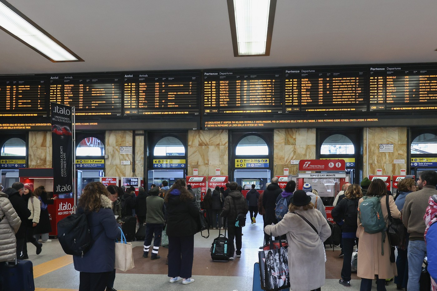 Zamude italijanskih vlakov zaradi sabotaže