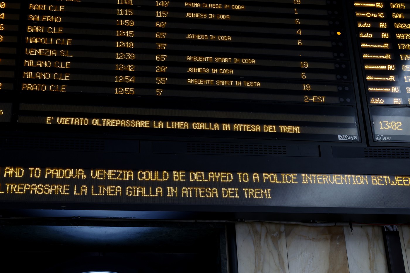 Zamude italijanskih vlakov zaradi sabotaže