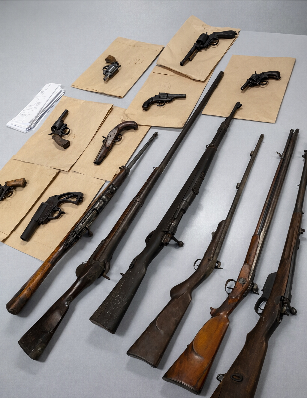 Orožje, najdeno v hišni preiskavi v Škofljici