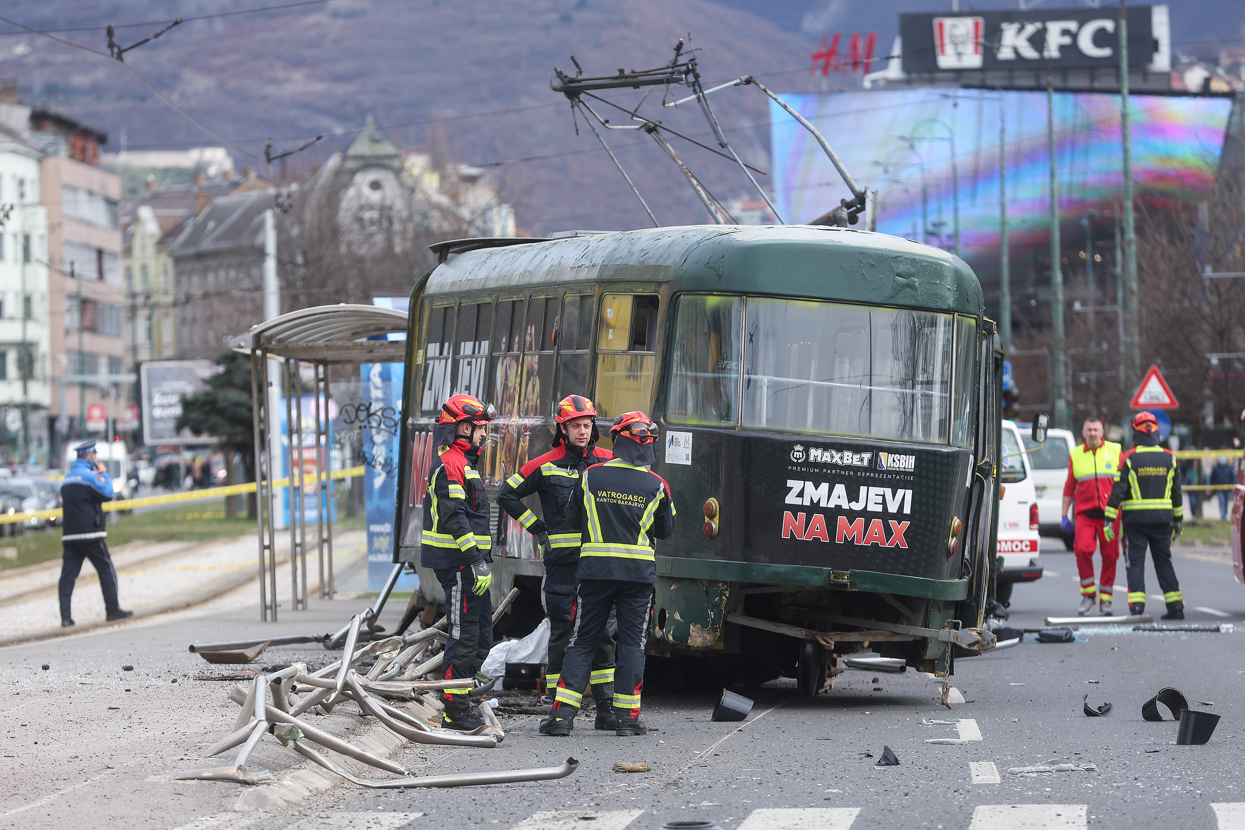 Iztirjenje tramvaja v Sarajevu