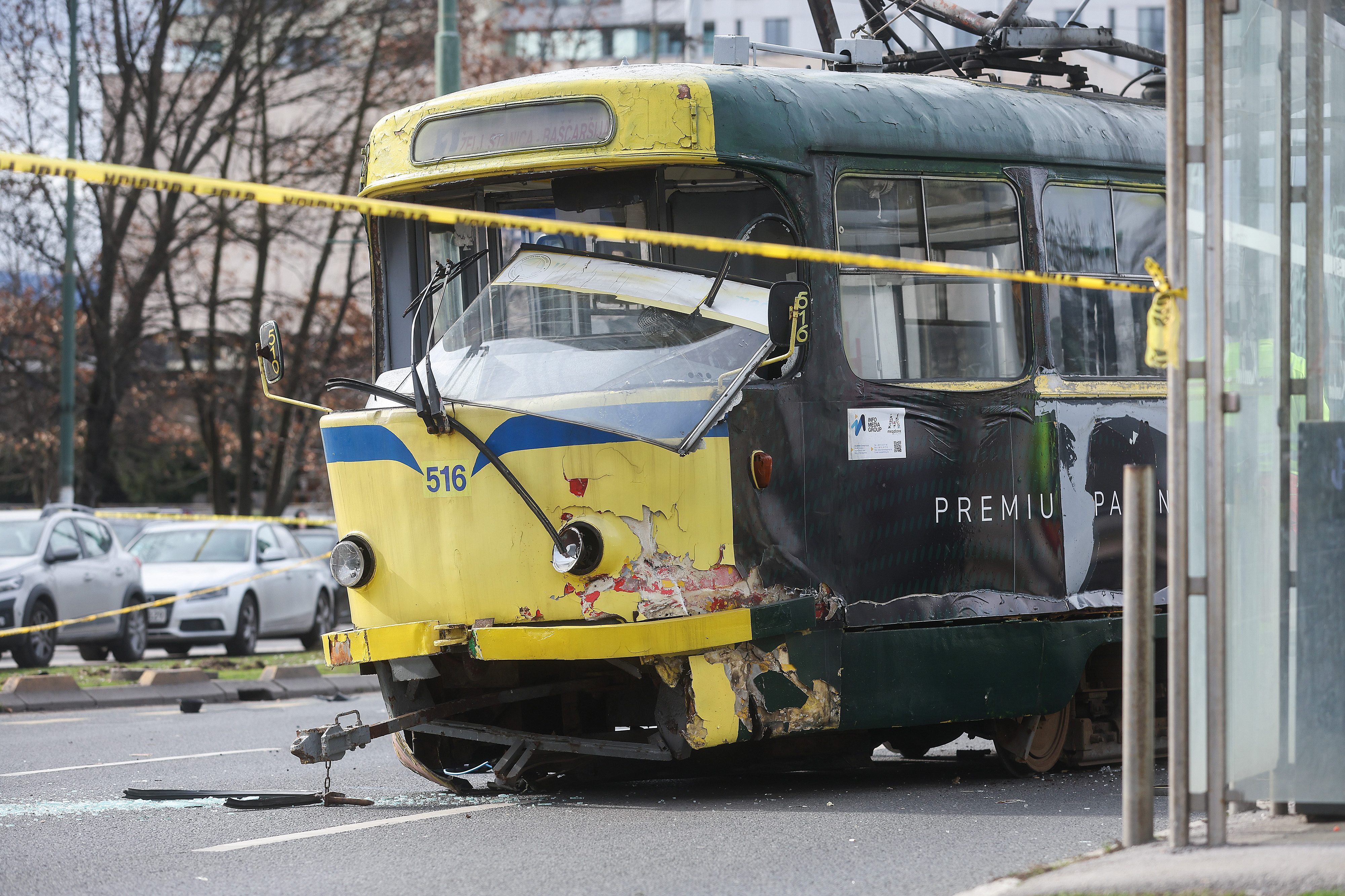 Iztirjenje tramvaja v Sarajevu