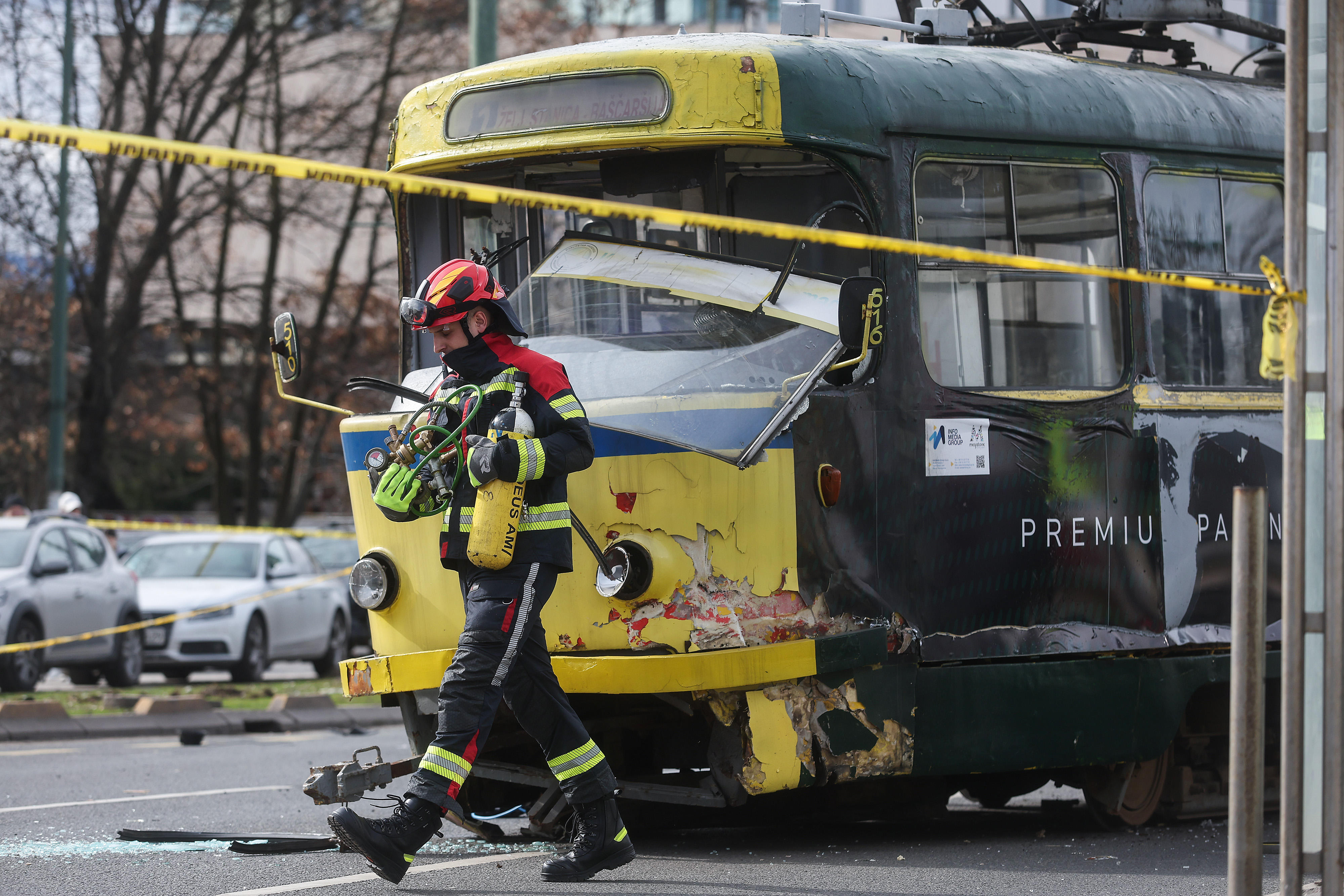 Iztirjenje tramvaja v Sarajevu