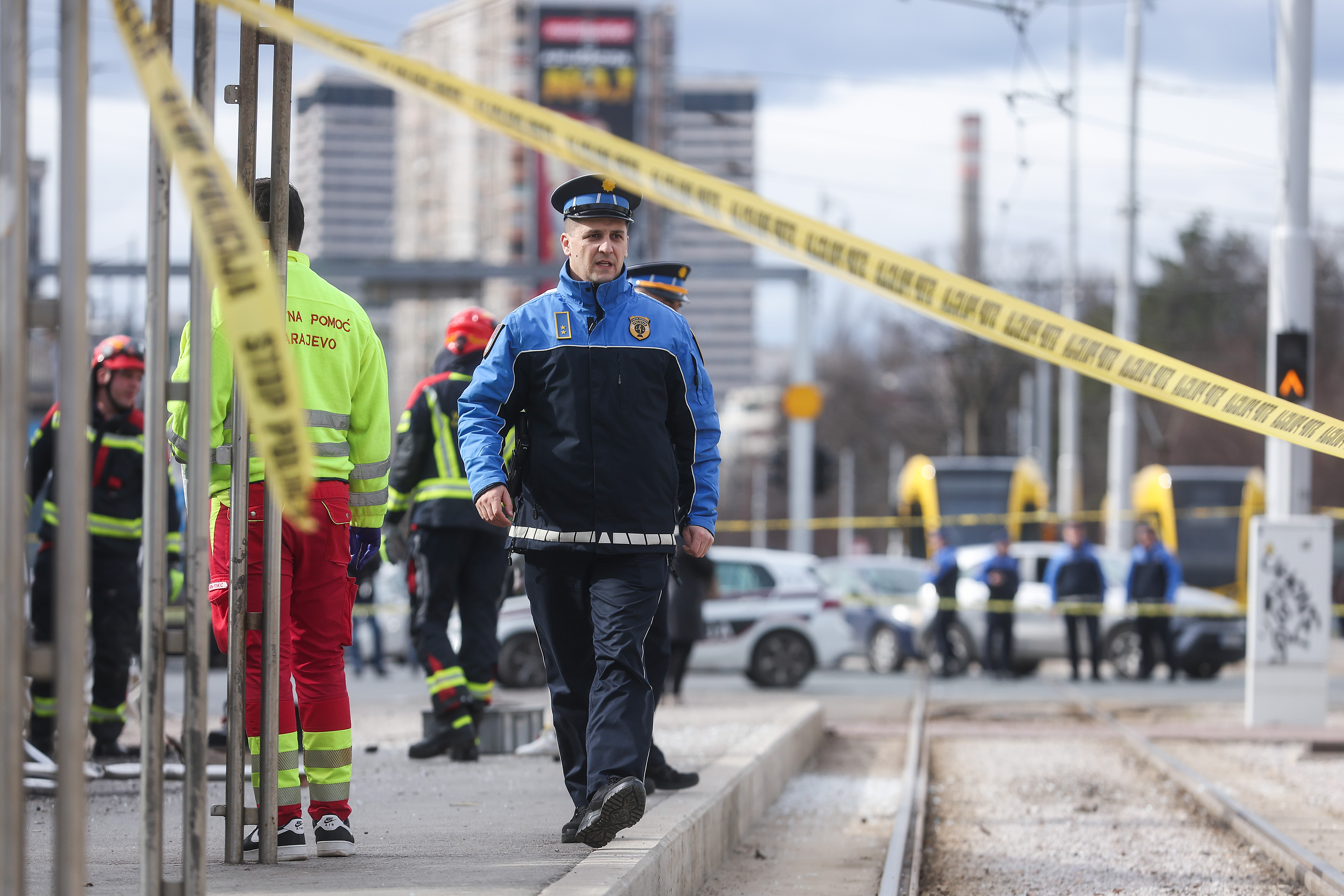 Iztirjenje tramvaja v Sarajevu