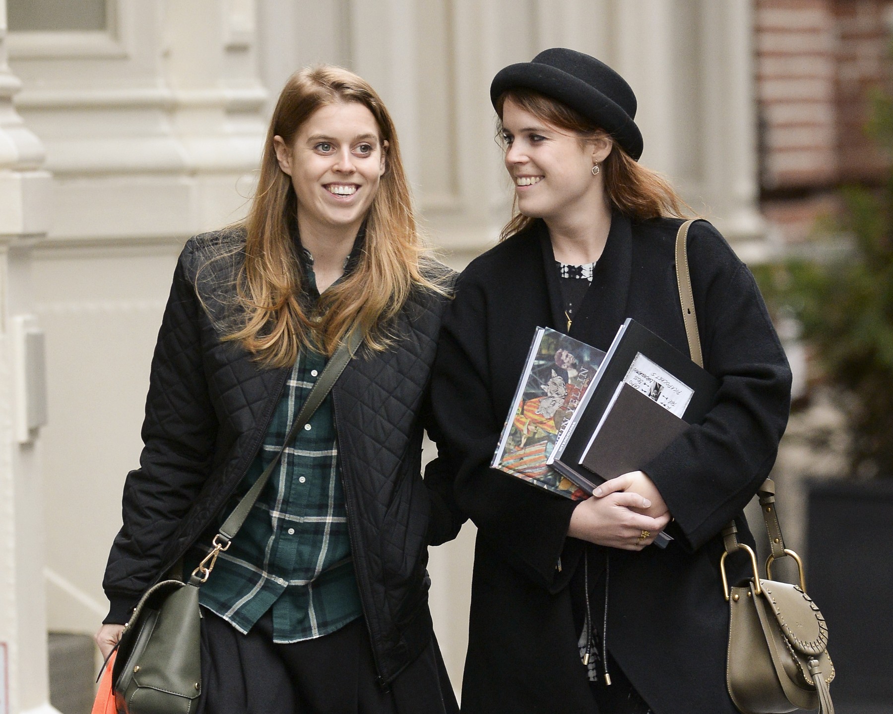 March 19, 2016: Princess Beatrice of York and her sister Princess Eugenie