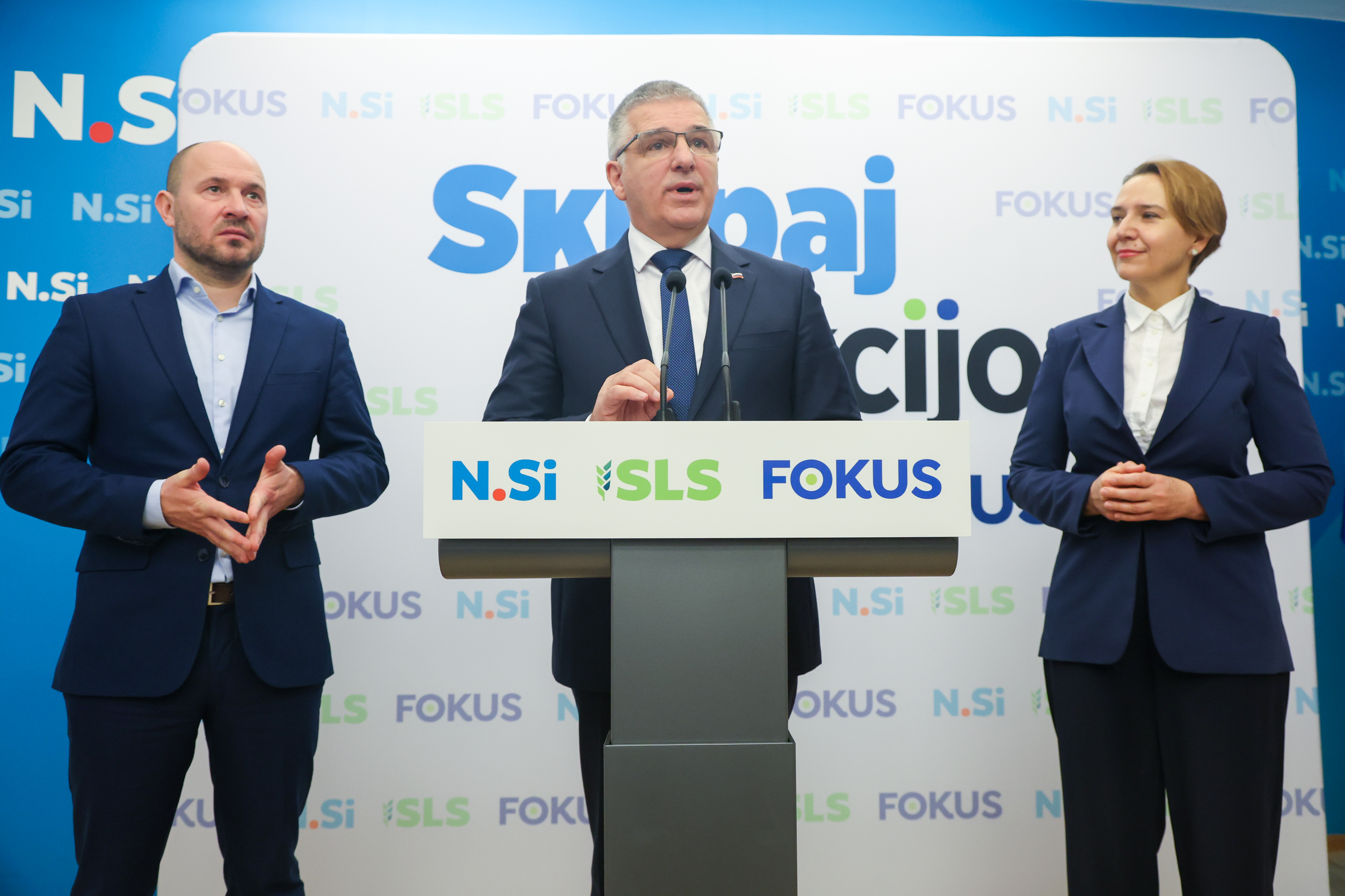 Novinarska konferenca predstavitve programske prioritete skupne liste NSi, SLS, FOKUS