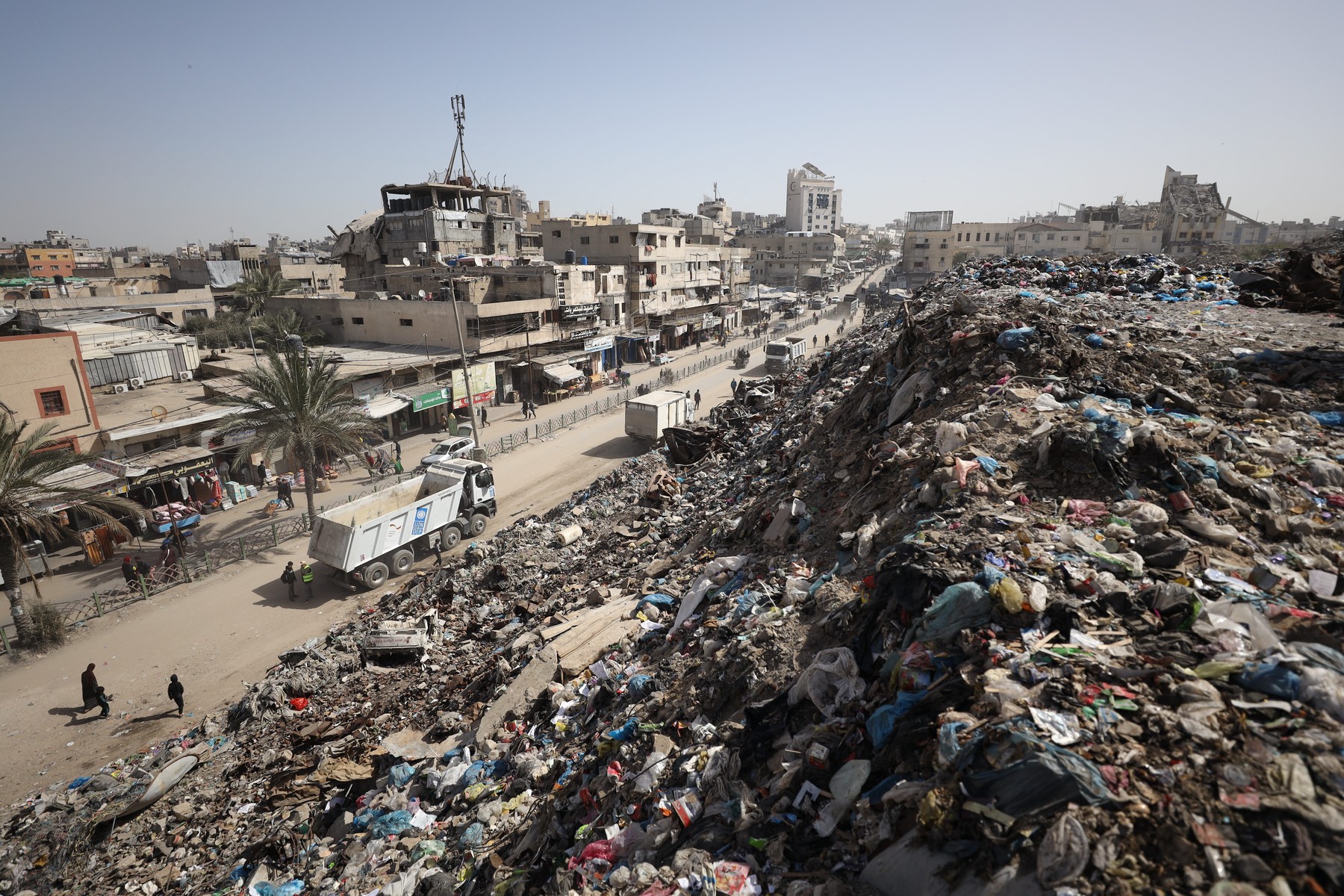 GAZA CITY, GAZA – FEBRUARY 16: UNDP Administrator Achim Steiner arrives for a field visit with a United Nations