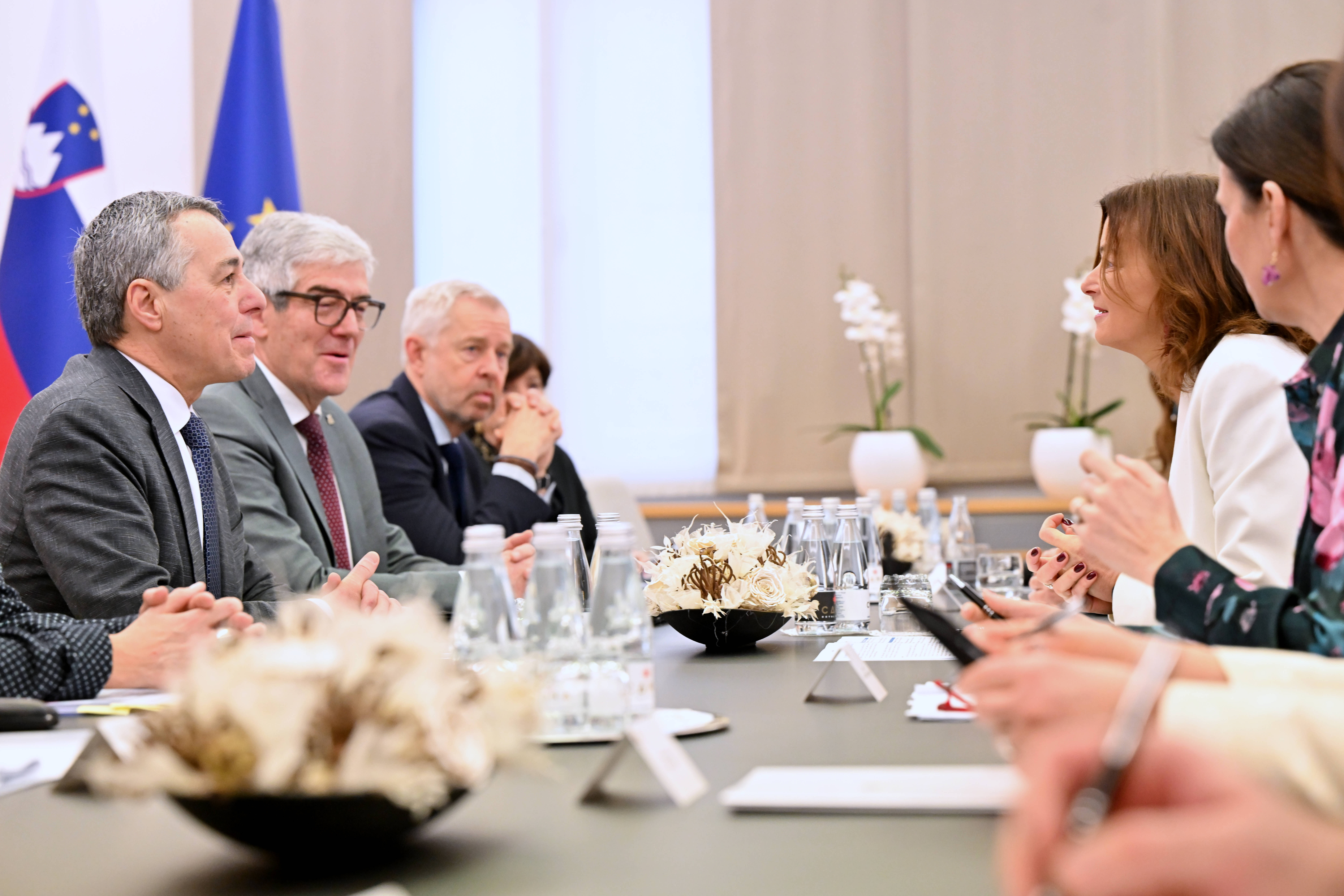 Ministrica za zunanje zadeve Tanja Fajon se je srečala z švicarskim ministrom za zunanje zadeve