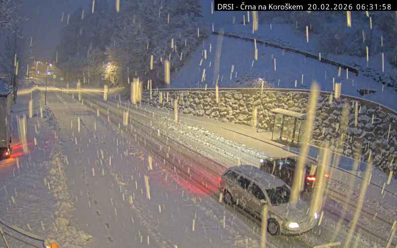 Sneg v Črni na Koroškem