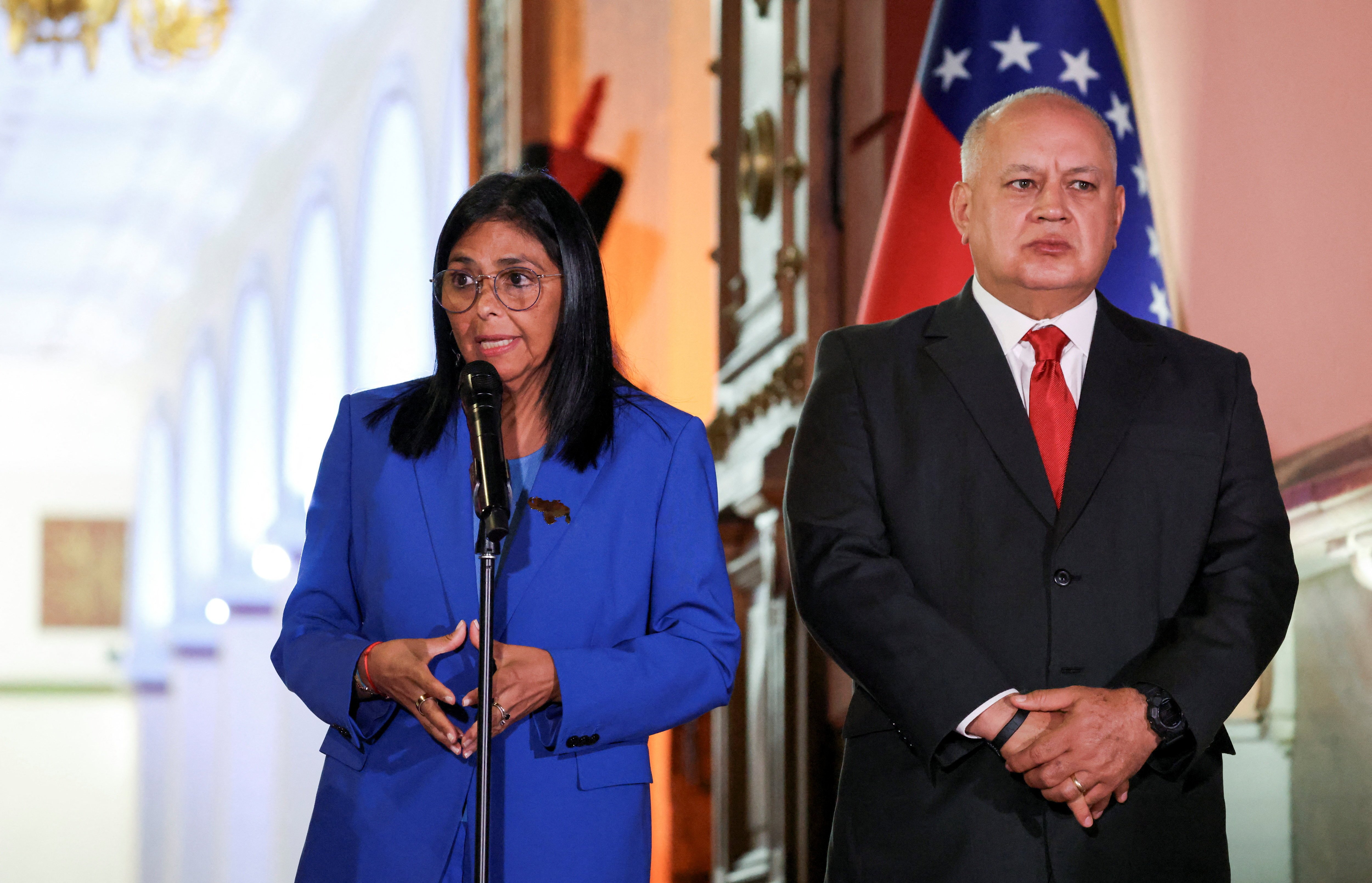 Začasna predsednica Venezuele Delcy Rodriguez