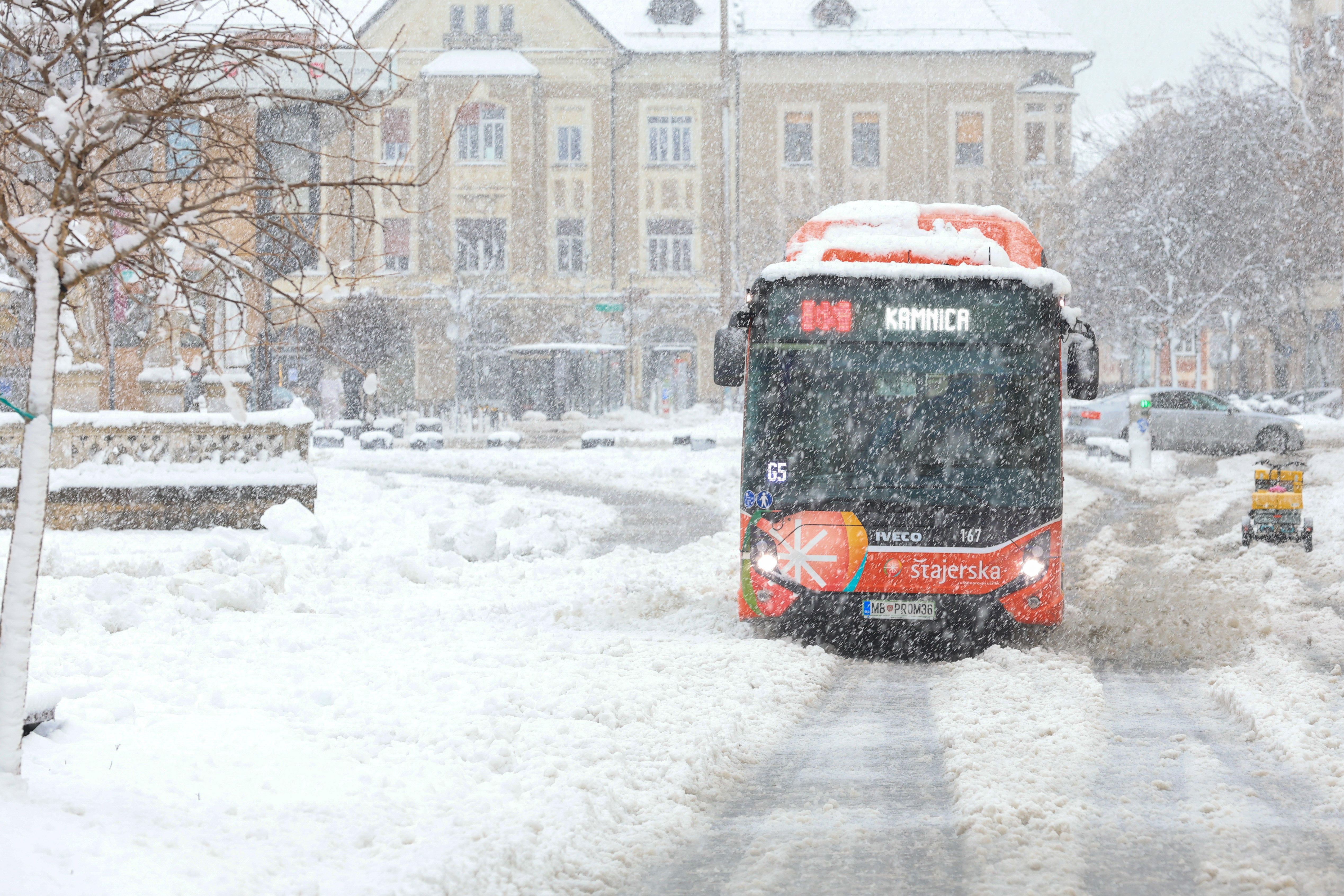 Snežne razmere v Mariboru