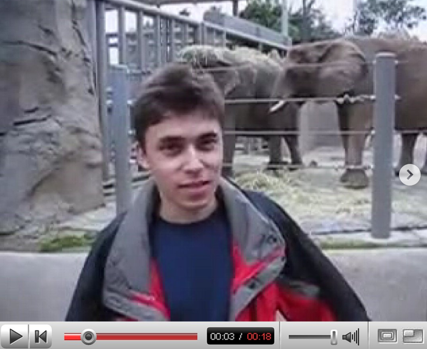 Prvi posnetek na YouTubu