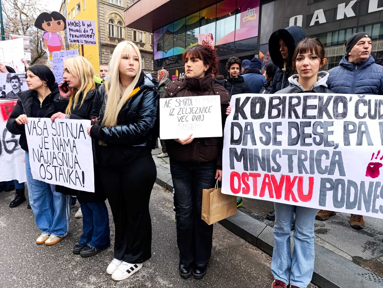 Protest v Sarajevu