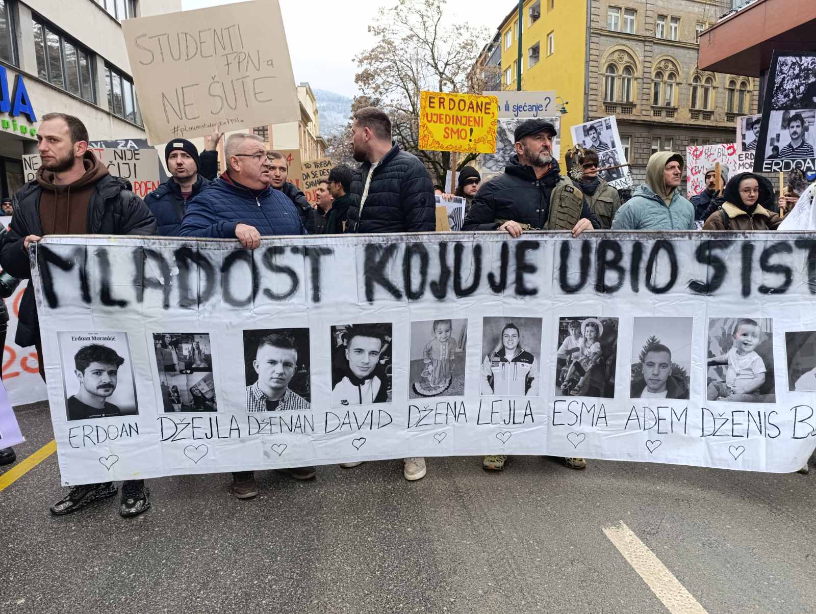 Protest v Sarajevu