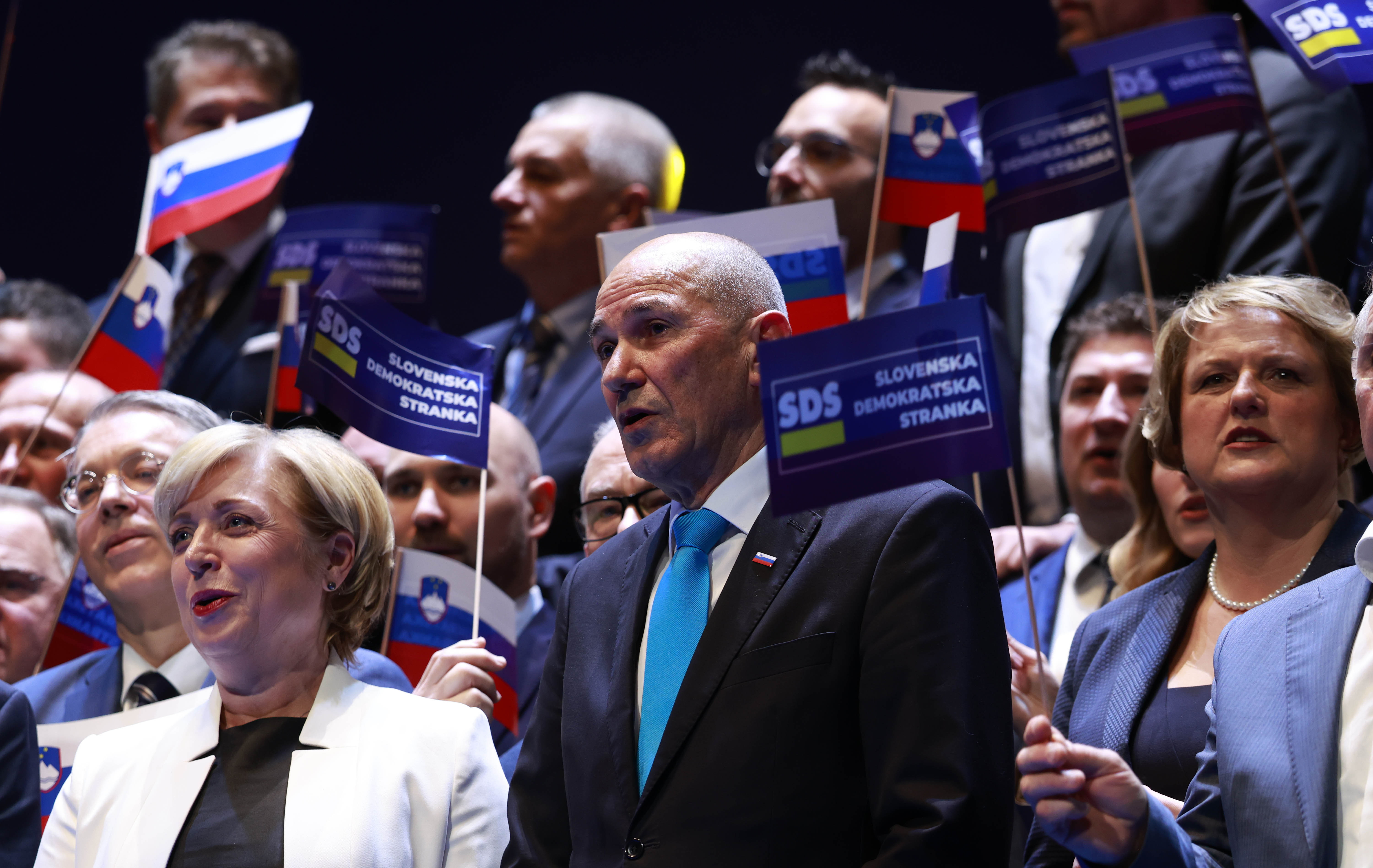 Janez Janša na predvolilni konvenciji SDS