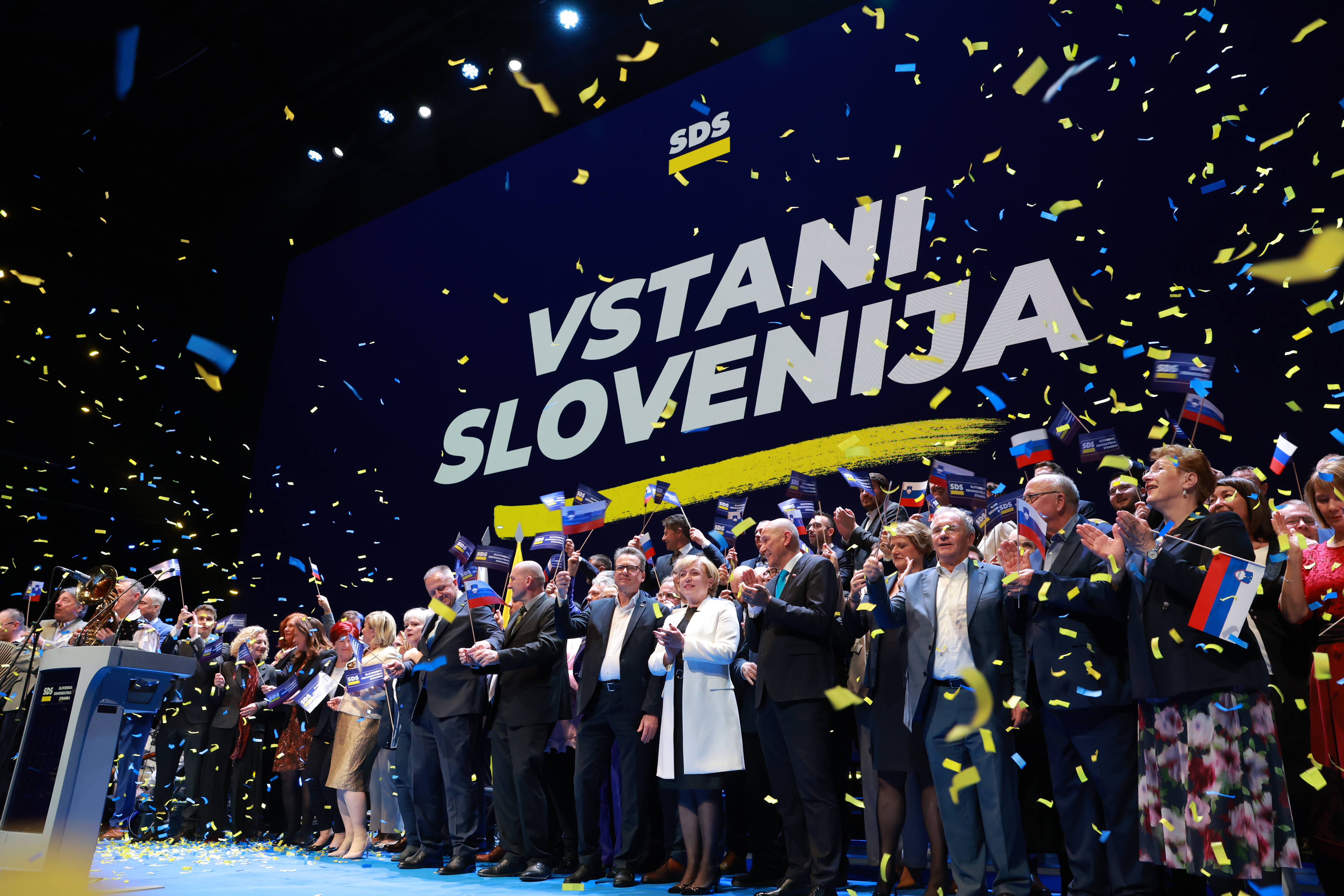 Janez Janša na predvolilni konvenciji SDS