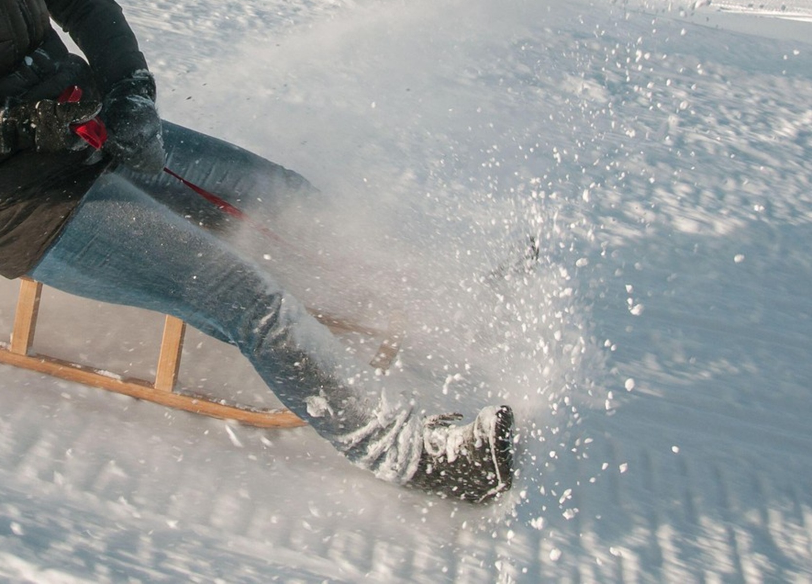 Sankanje, sani, sneg