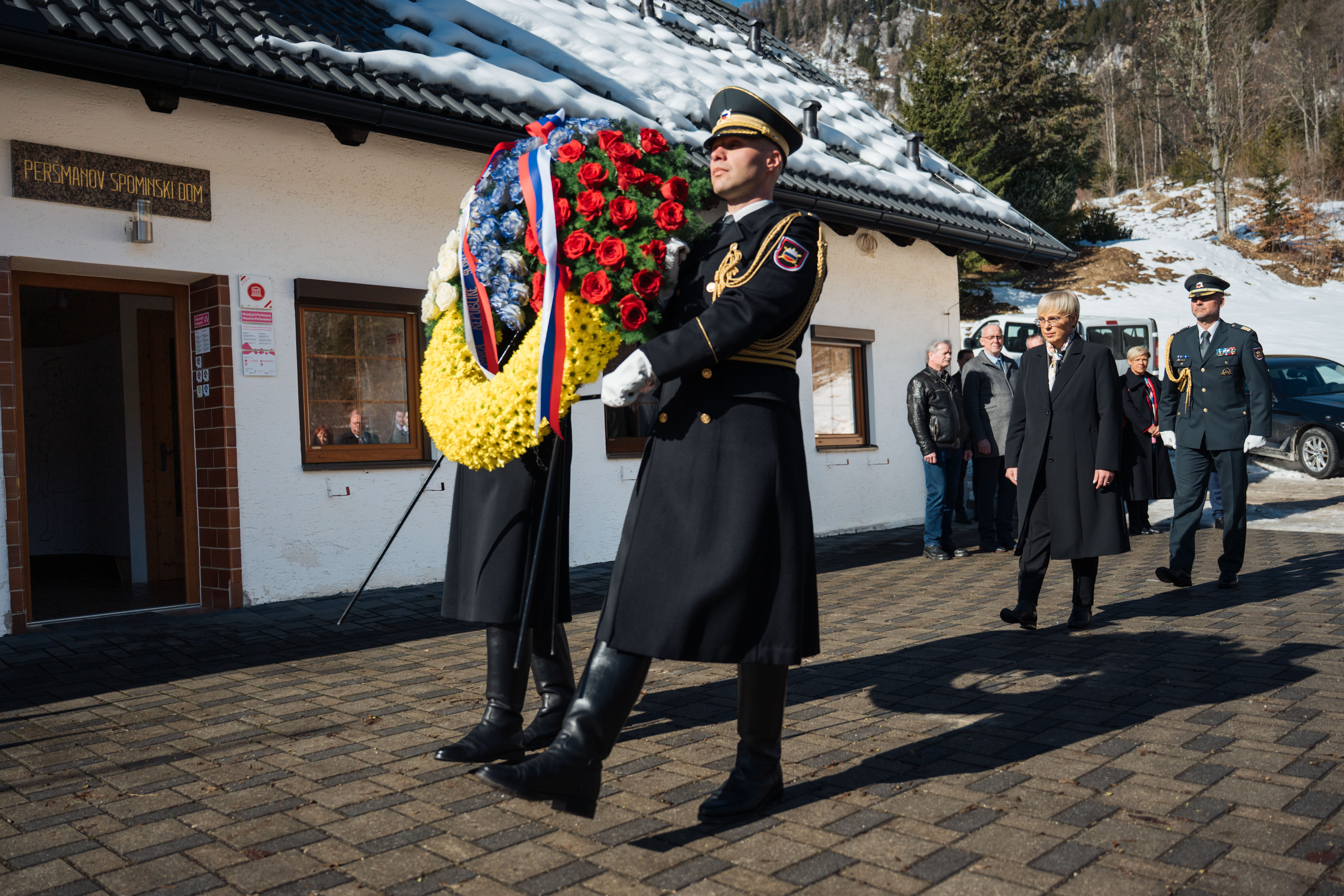 Predsednica republike Nataša Pirc Musar na Peršmanovi domačiji